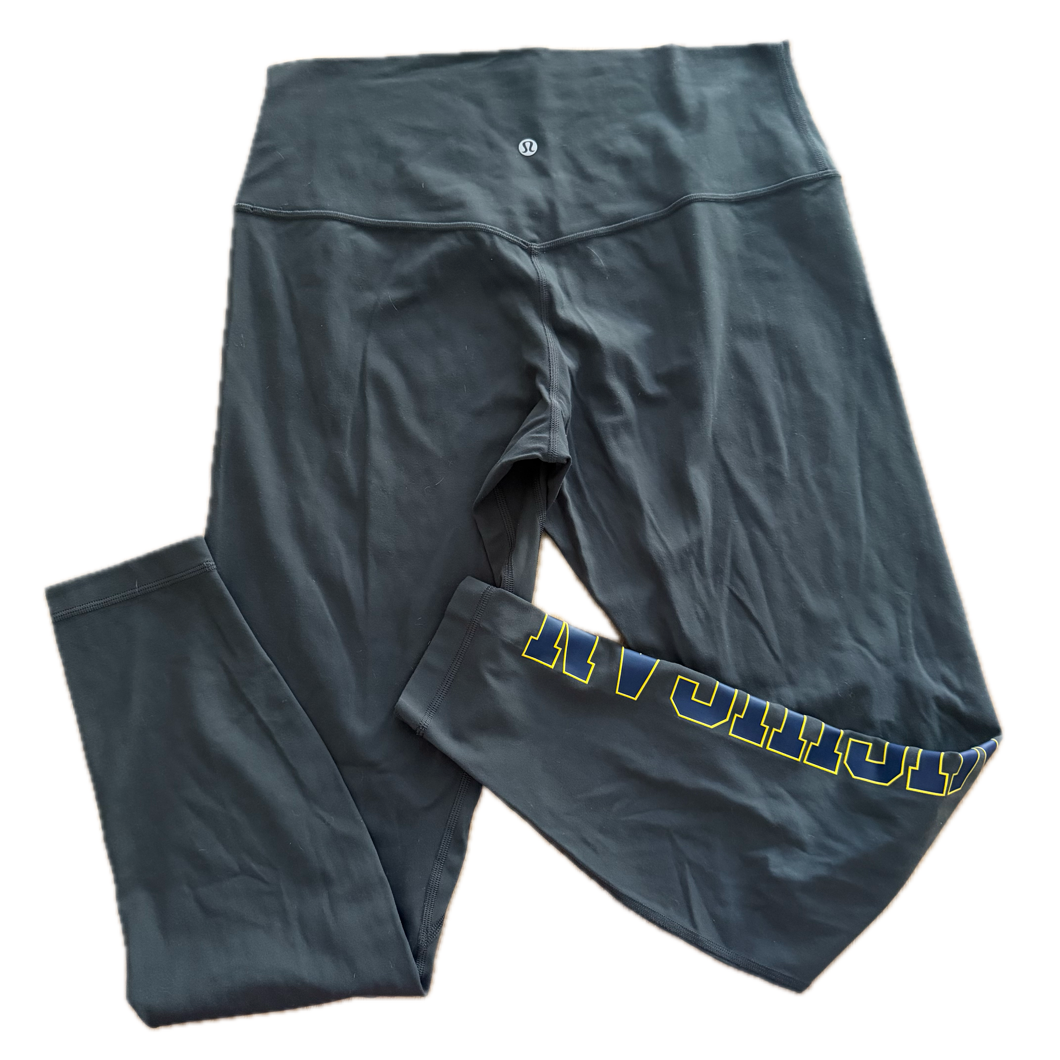 Legging 35" Lululemon talla 12 gris tela Nulu™