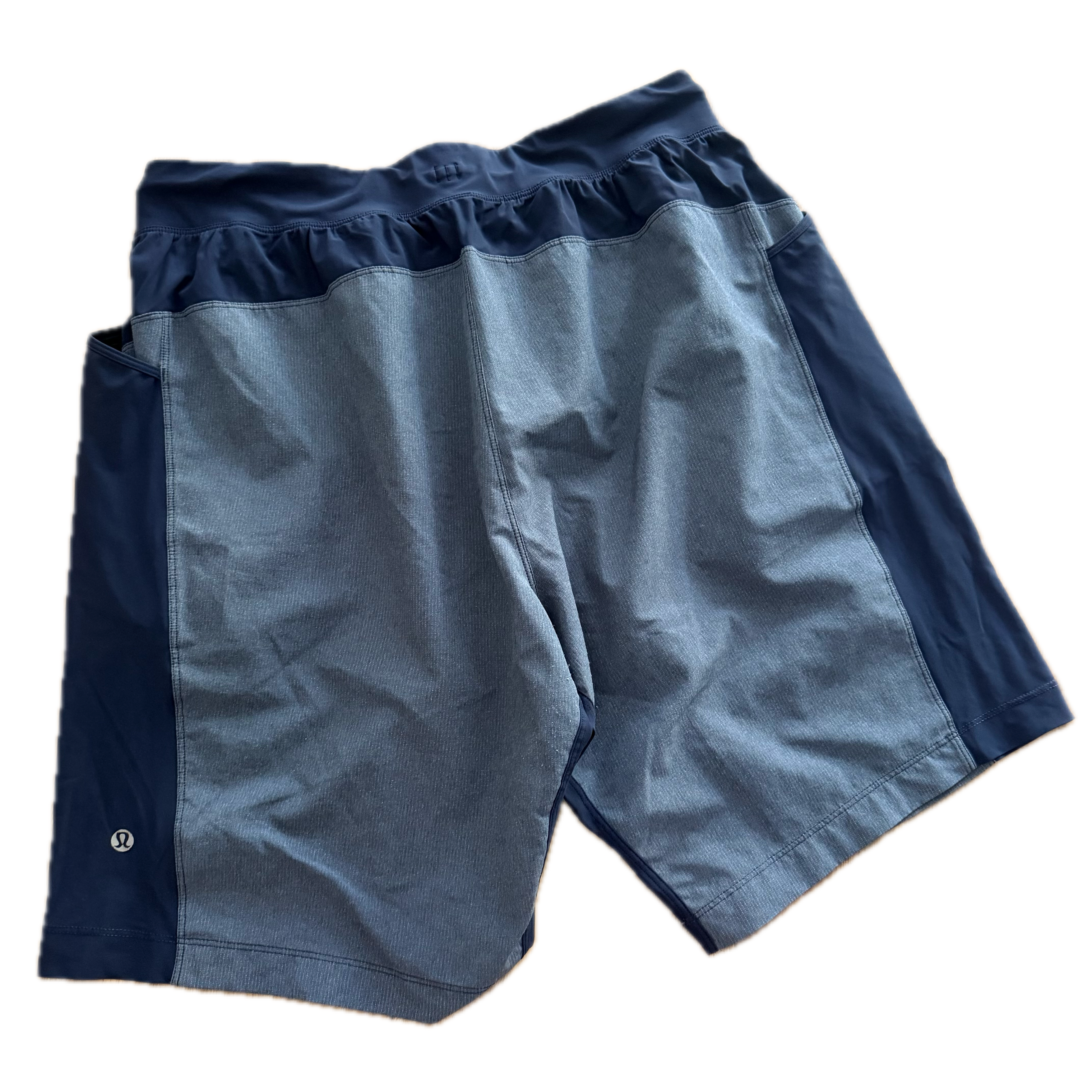 Short Lululemon talla L de hombre azul tela Everlux™