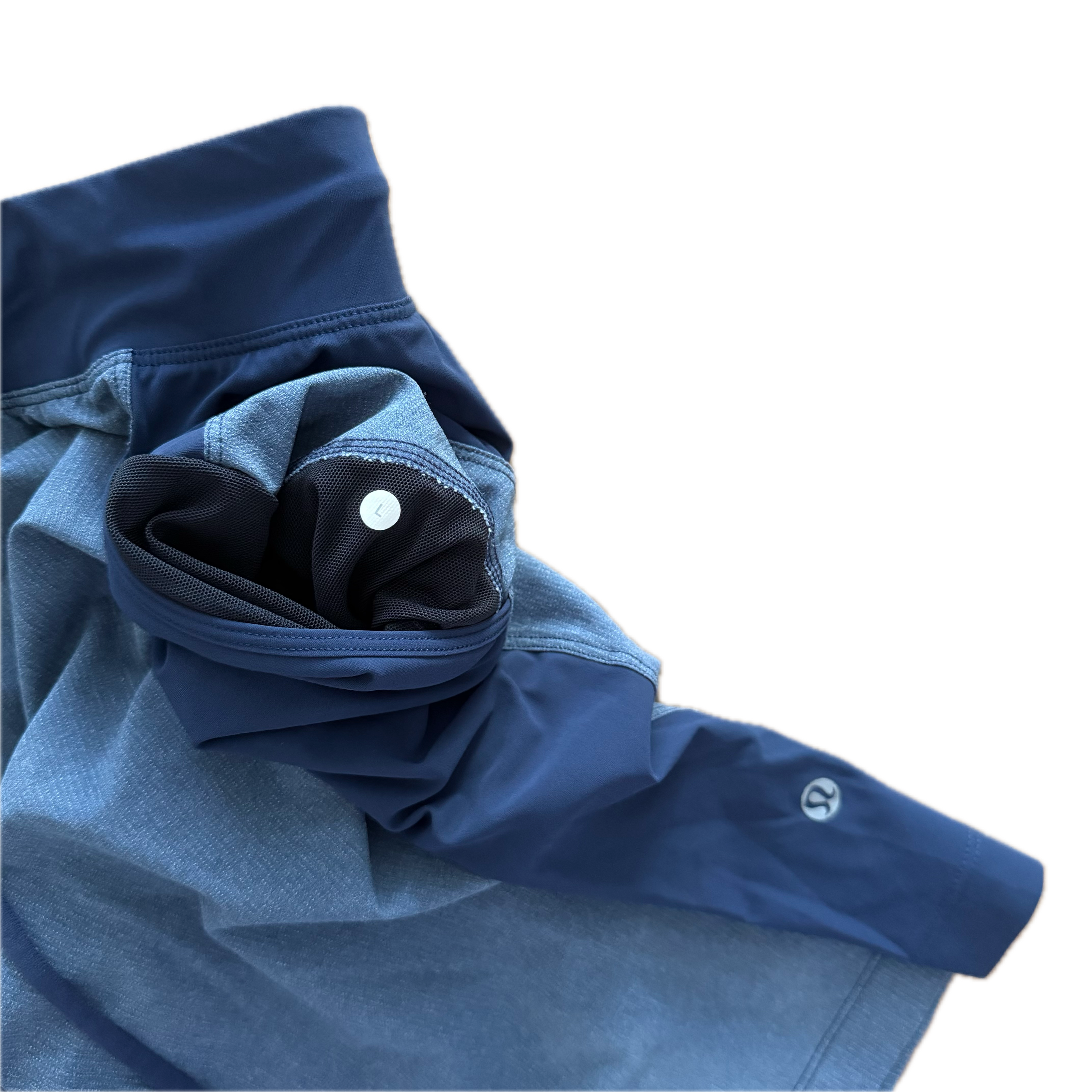 Short Lululemon talla L de hombre azul tela Everlux™