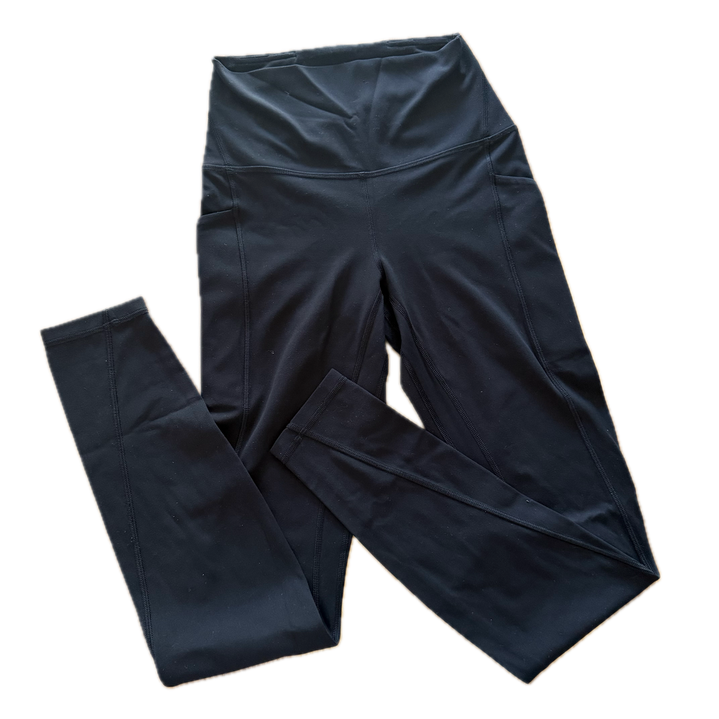 Legging talla 4 negro con bolsas laterales
