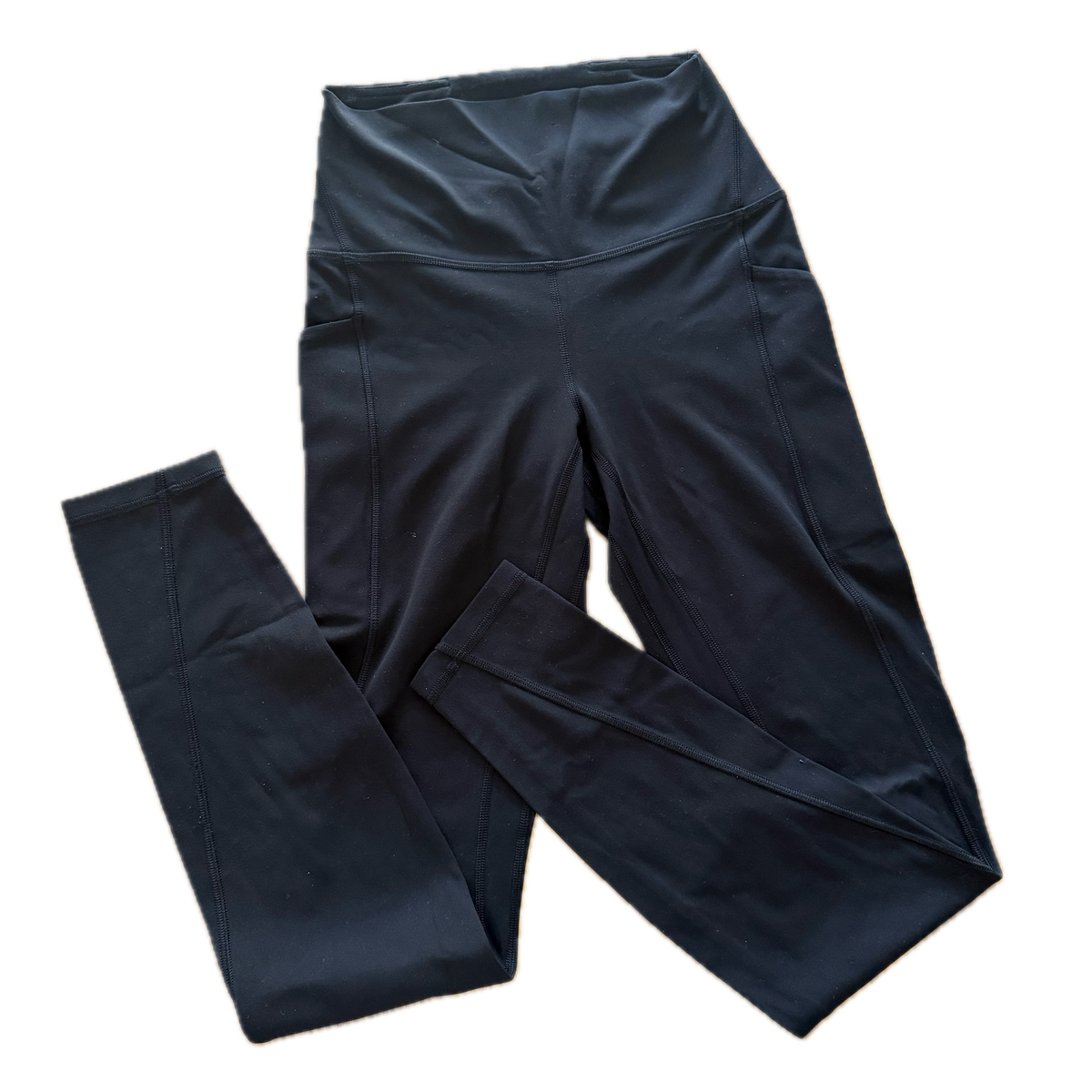 Legging talla 4 negro con bolsas laterales