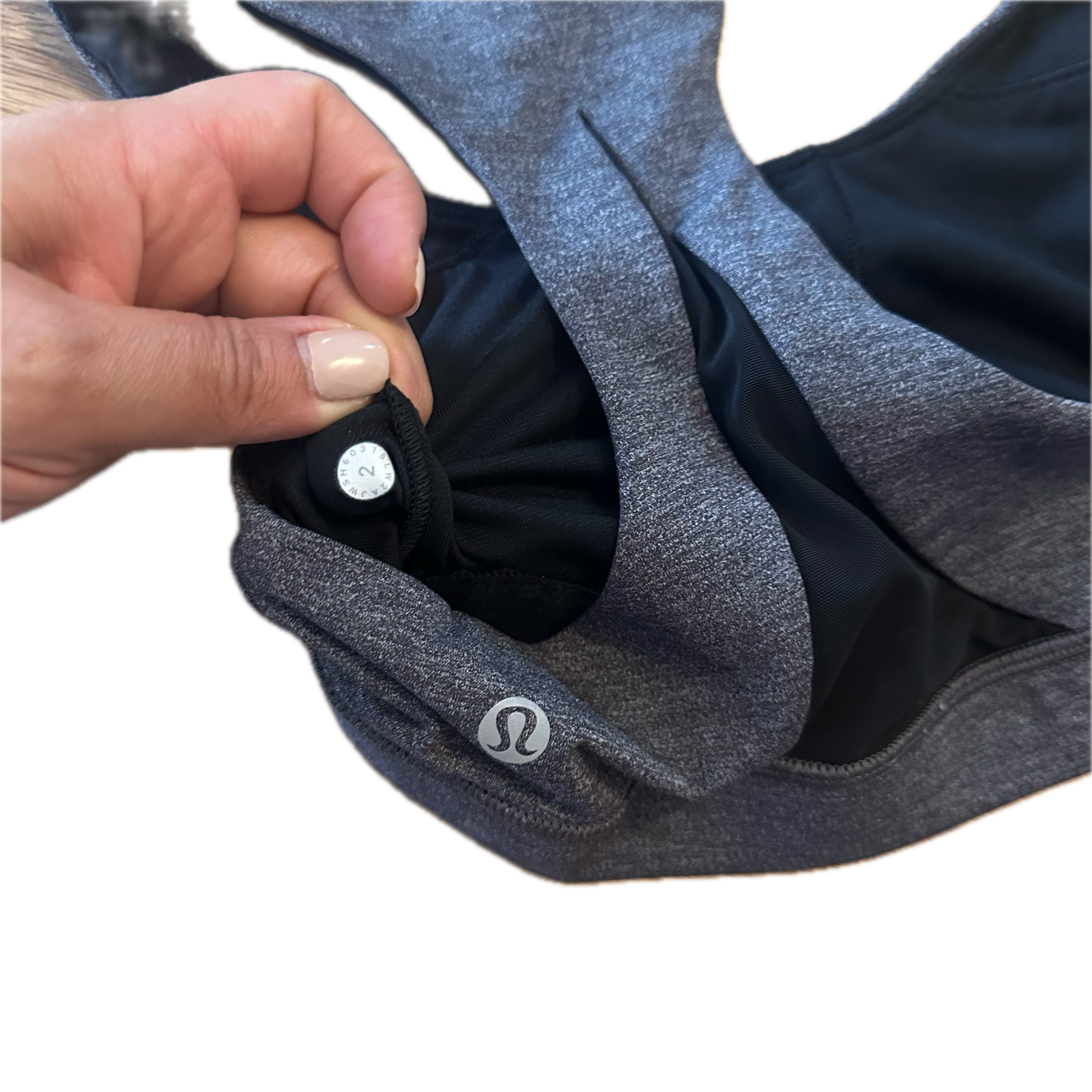 Top Lululemon talla 2XCH gris