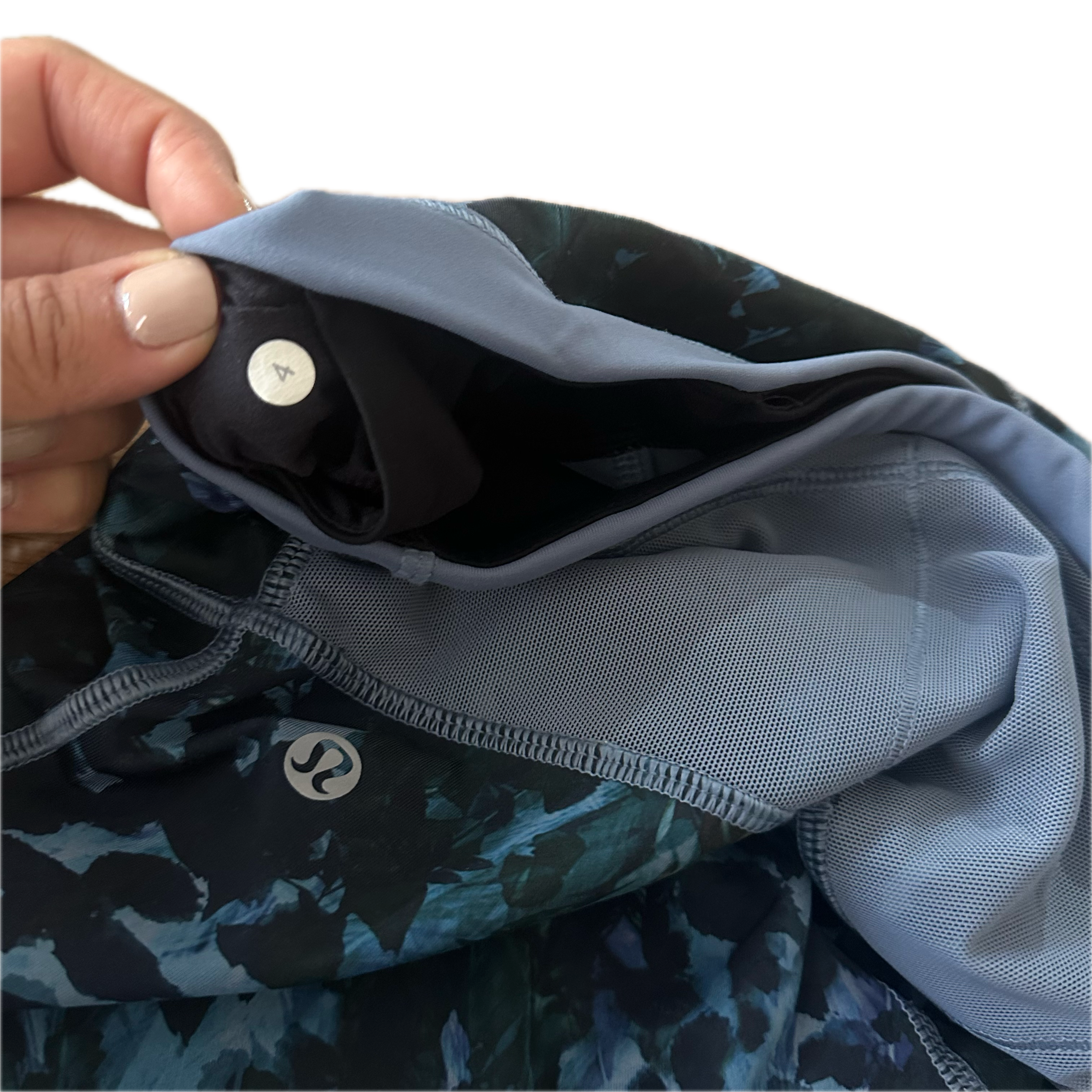 Legging Lululemon talla XCH print azules