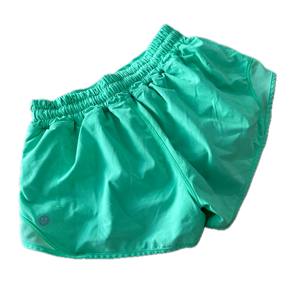 Short Lululemon talla XCH verde fosfo