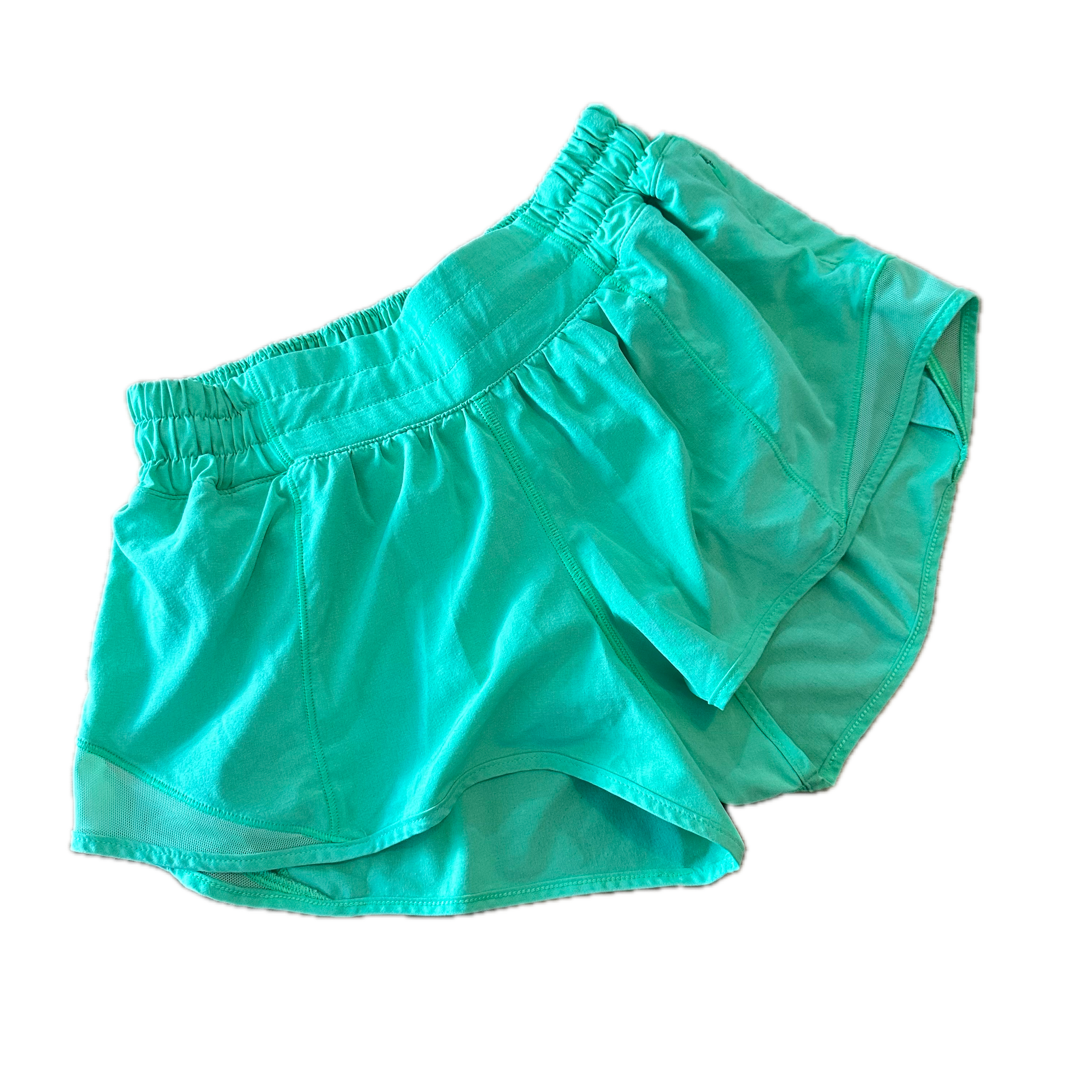 Short Lululemon talla XCH verde fosfo