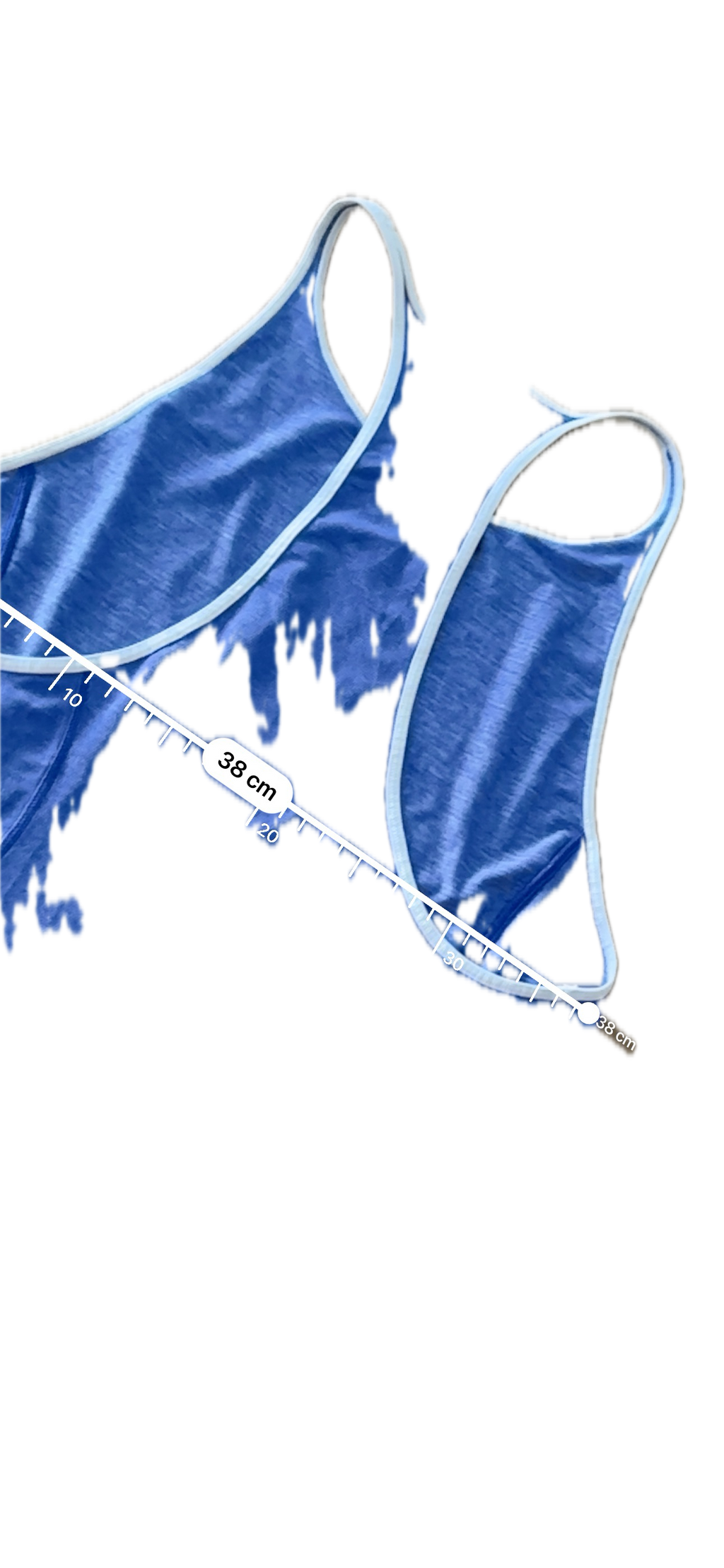 Tank Lululemon talla CH azul con linea blanca