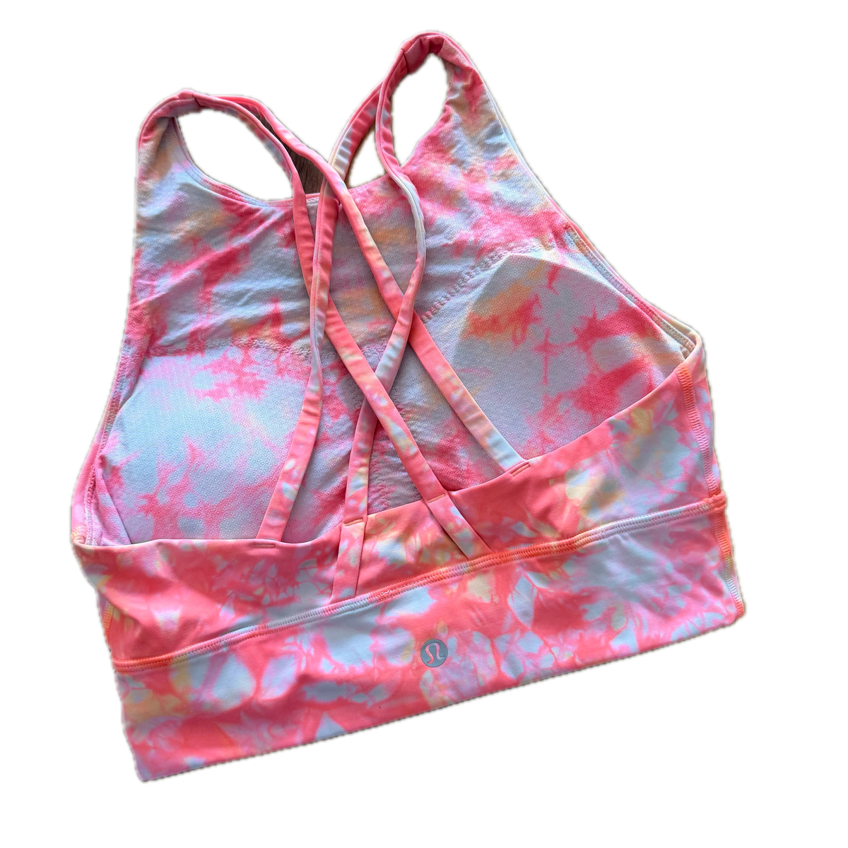 Top halter talla 6 estampado rosa