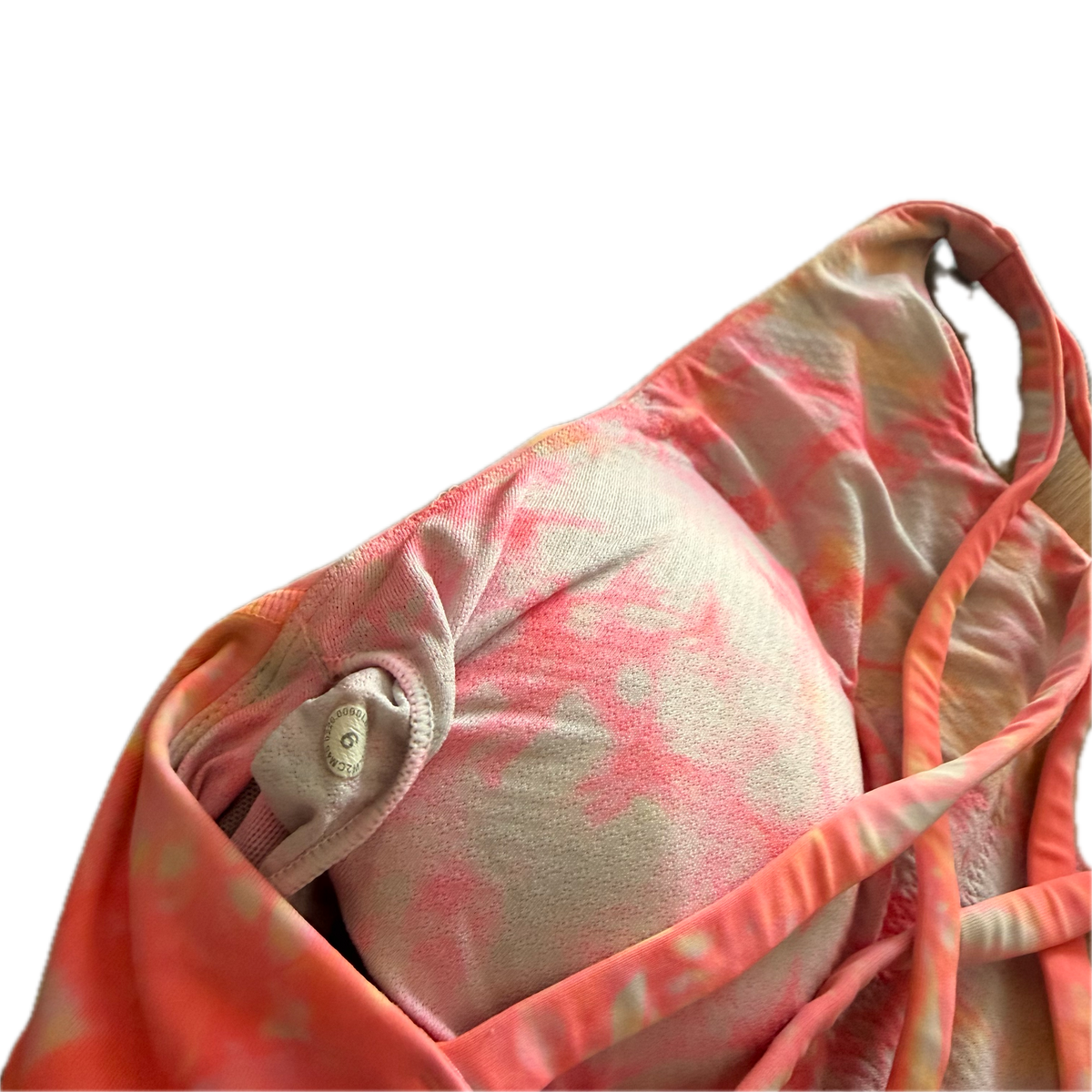 Top halter talla 6 estampado rosa