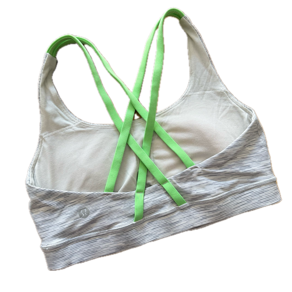 Top talla 6 gris con tirantes verdes
