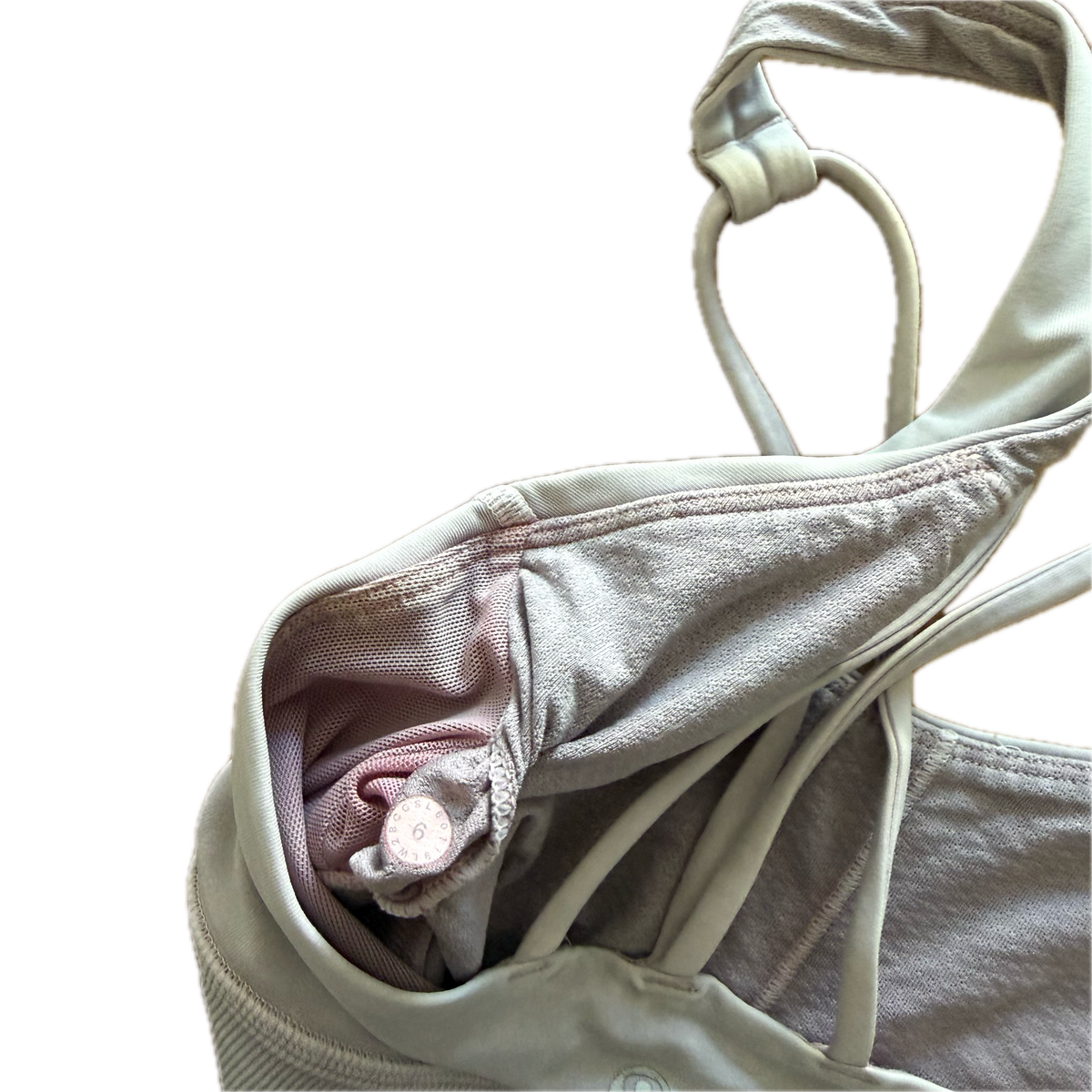 Top talla 6 gris/lila