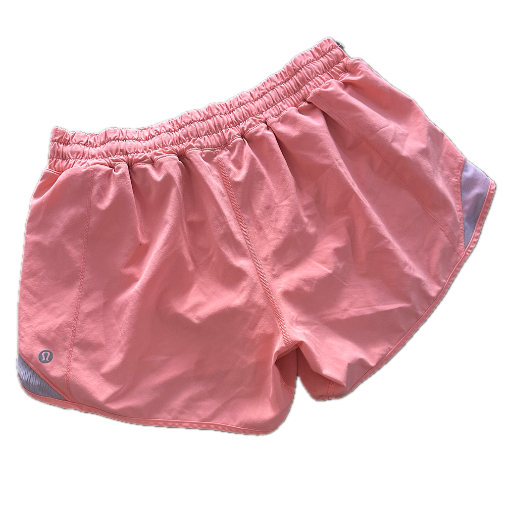 Short Lululemon talla L naranja fosfo