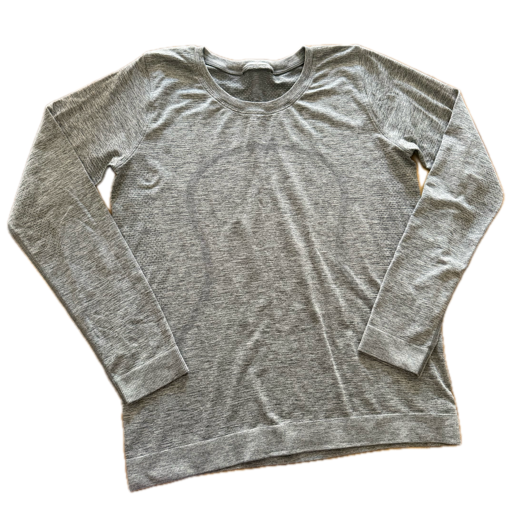 Playera de manga larga talla 8-10 gris