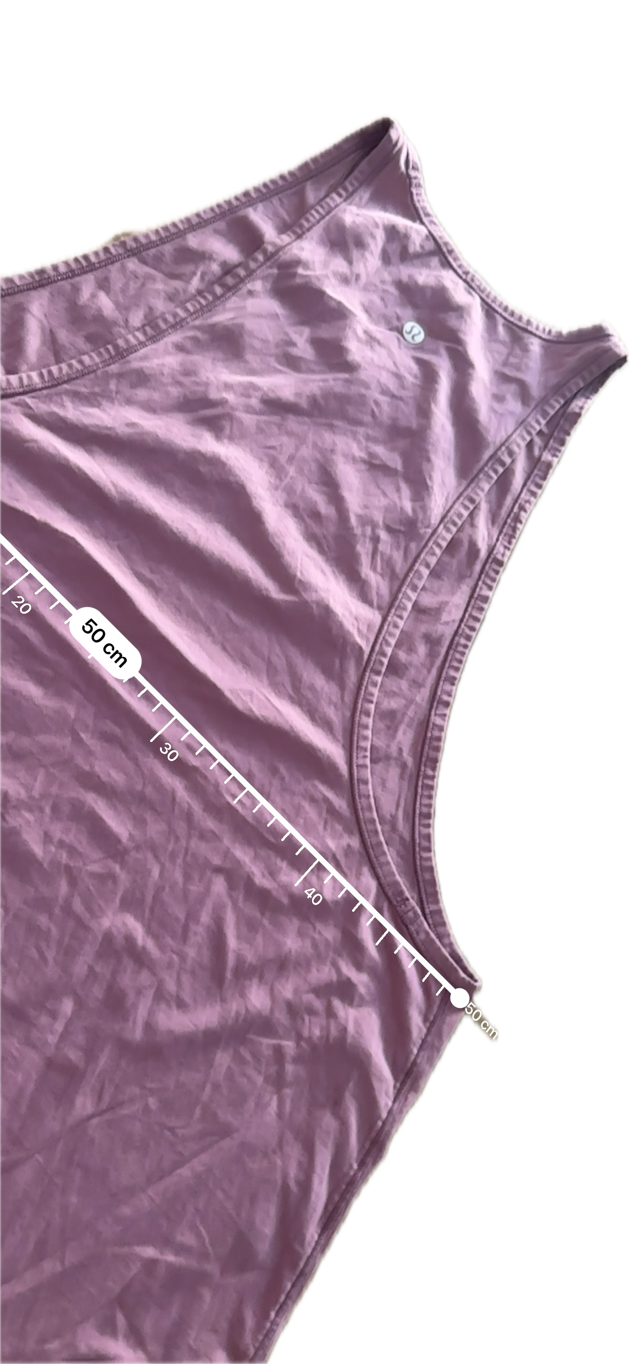 Tank Lululemon talla L rosa holgada