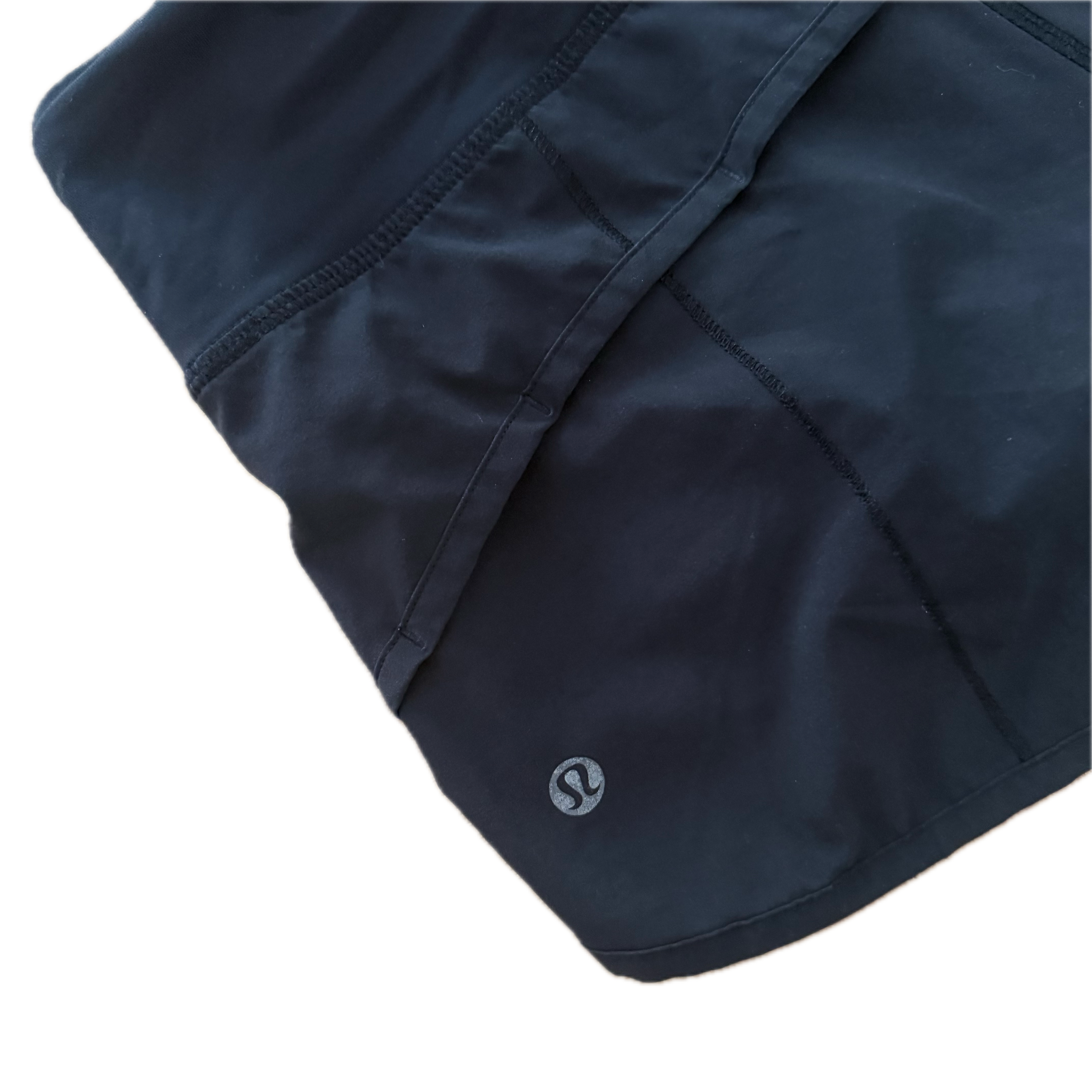 Short Lululemon talla 2 negro tela Nulux™