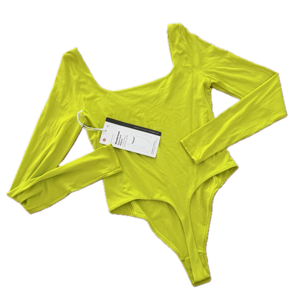 Body Lululemon talla 4 amarillo tela Ultra Soft Nulu™
