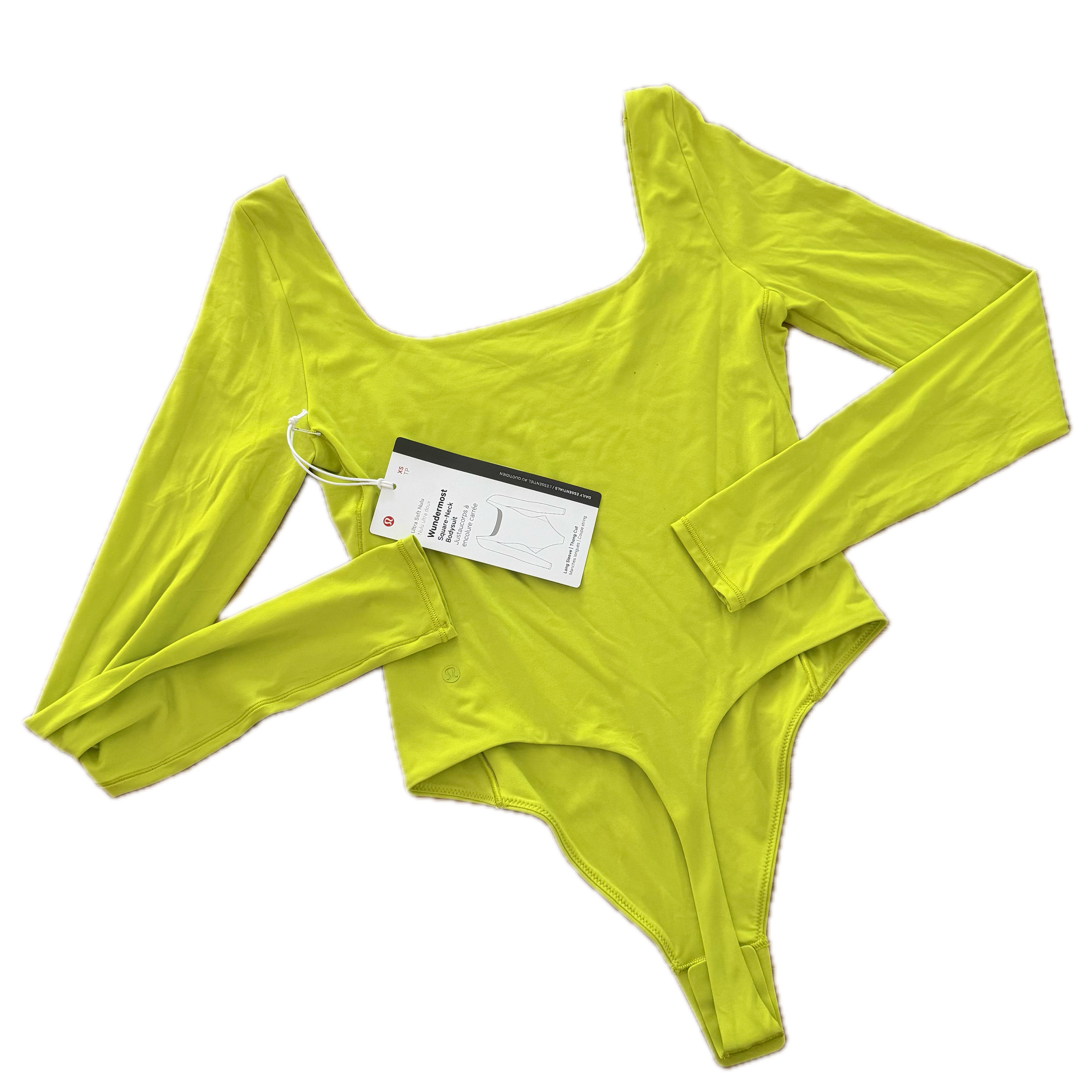 Body Lululemon talla 4 amarillo tela Ultra Soft Nulu™