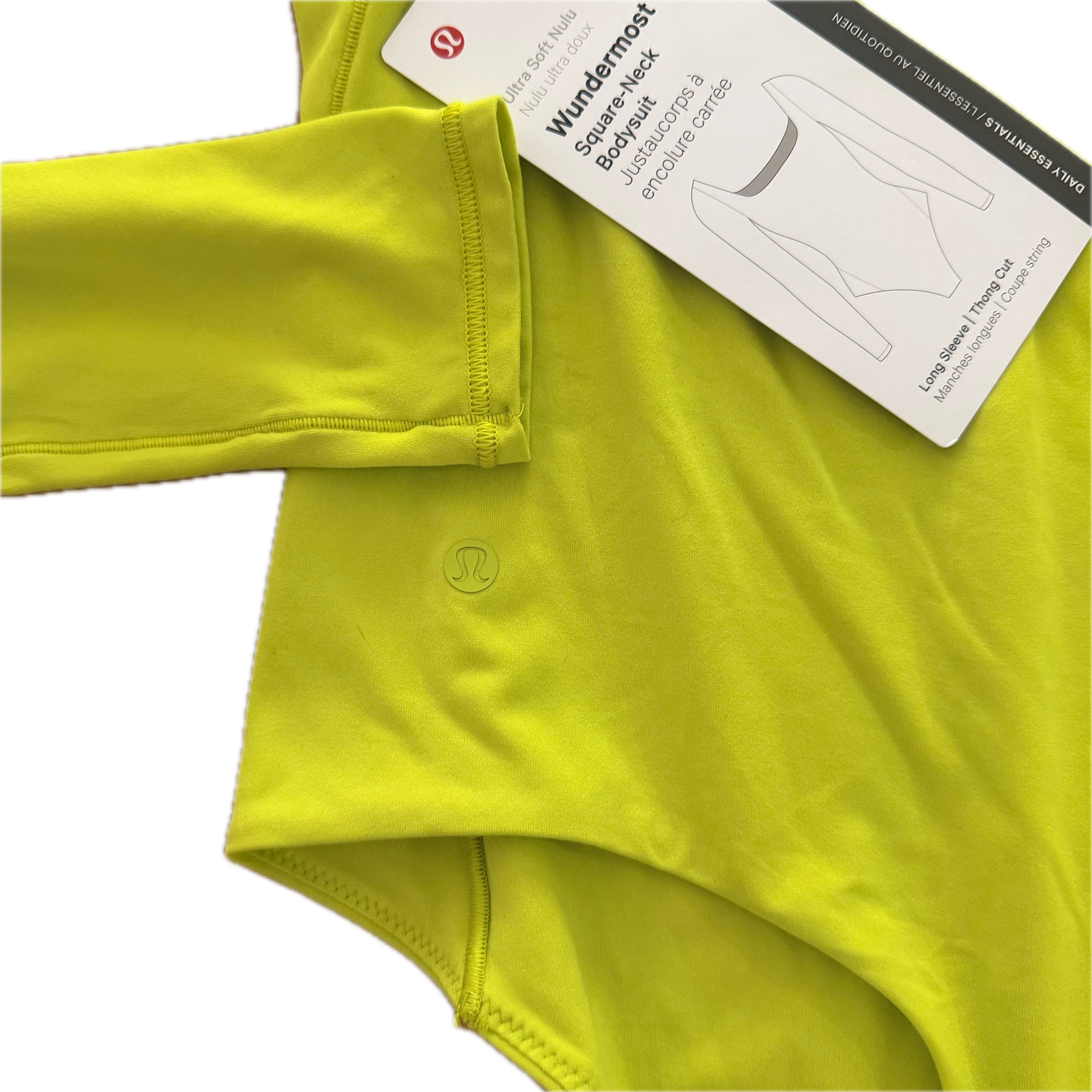 Body Lululemon talla 4 amarillo tela Ultra Soft Nulu™