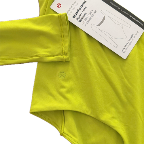 Body Lululemon talla 4 amarillo tela Ultra Soft Nulu™