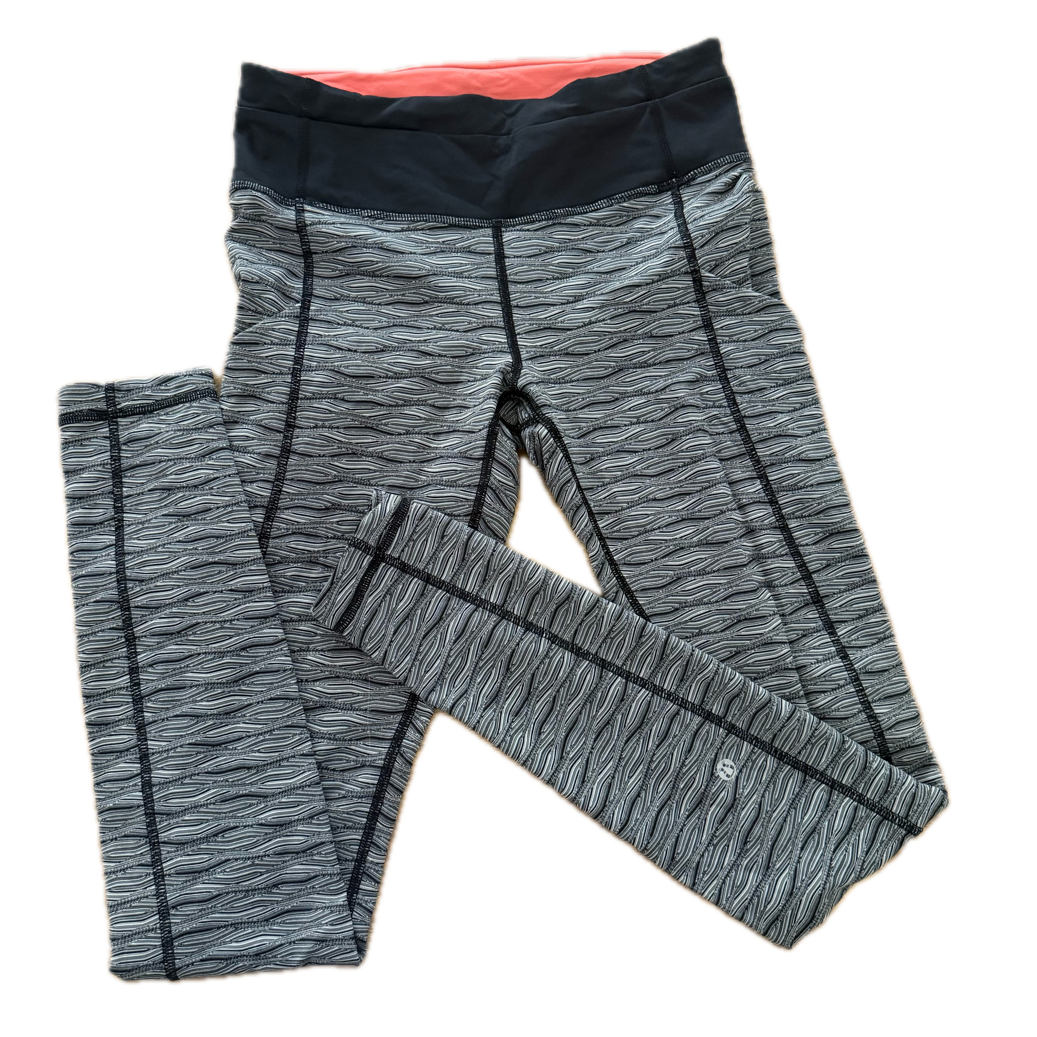 Legging 38" Lululemon talla 6 print gris textura tela Luxtreme™