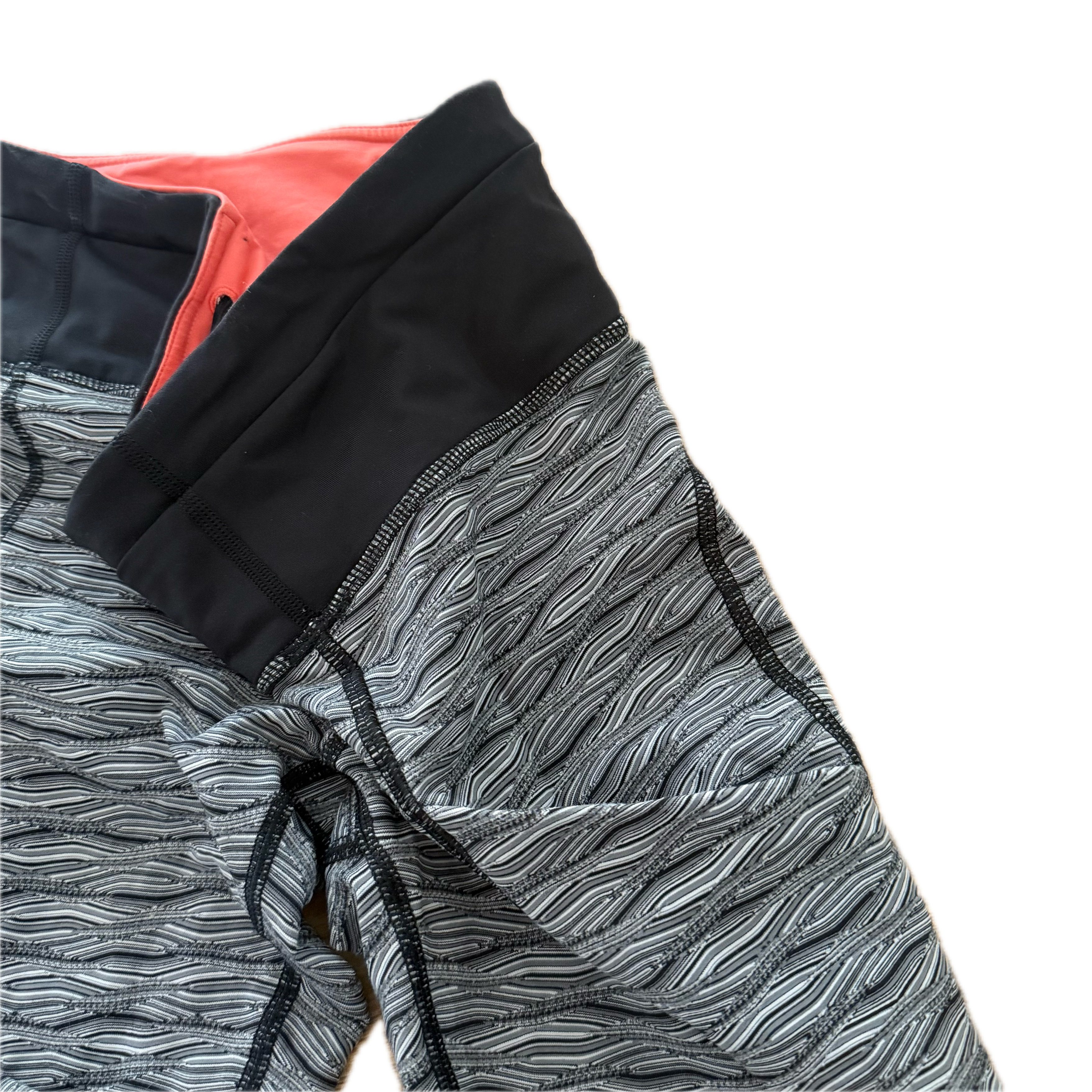 Legging 38" Lululemon talla 6 print gris textura tela Luxtreme™