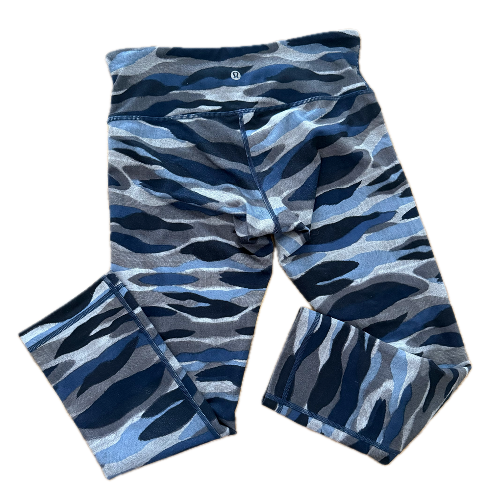Legging talla 6 print azules y gris