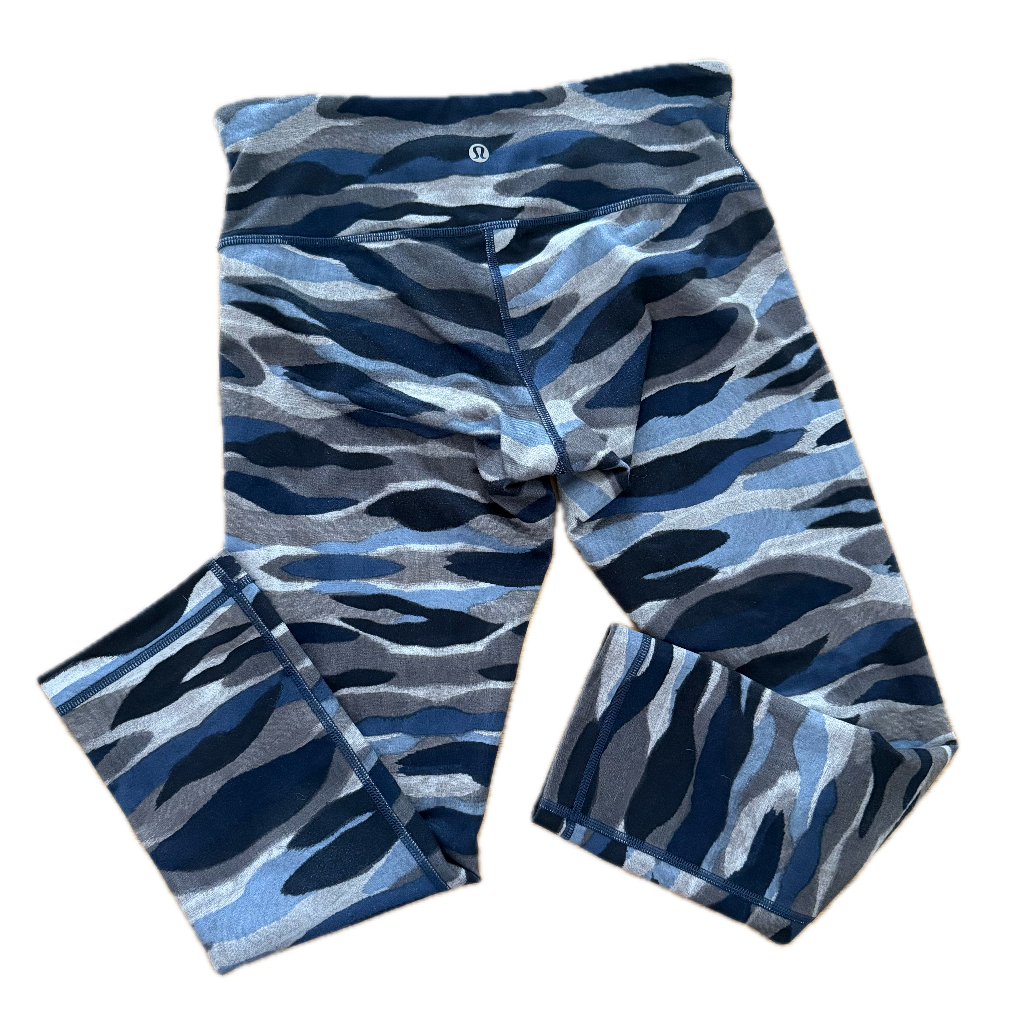 Legging 29" Lululemon talla 6 camo azules tela Luxtreme™