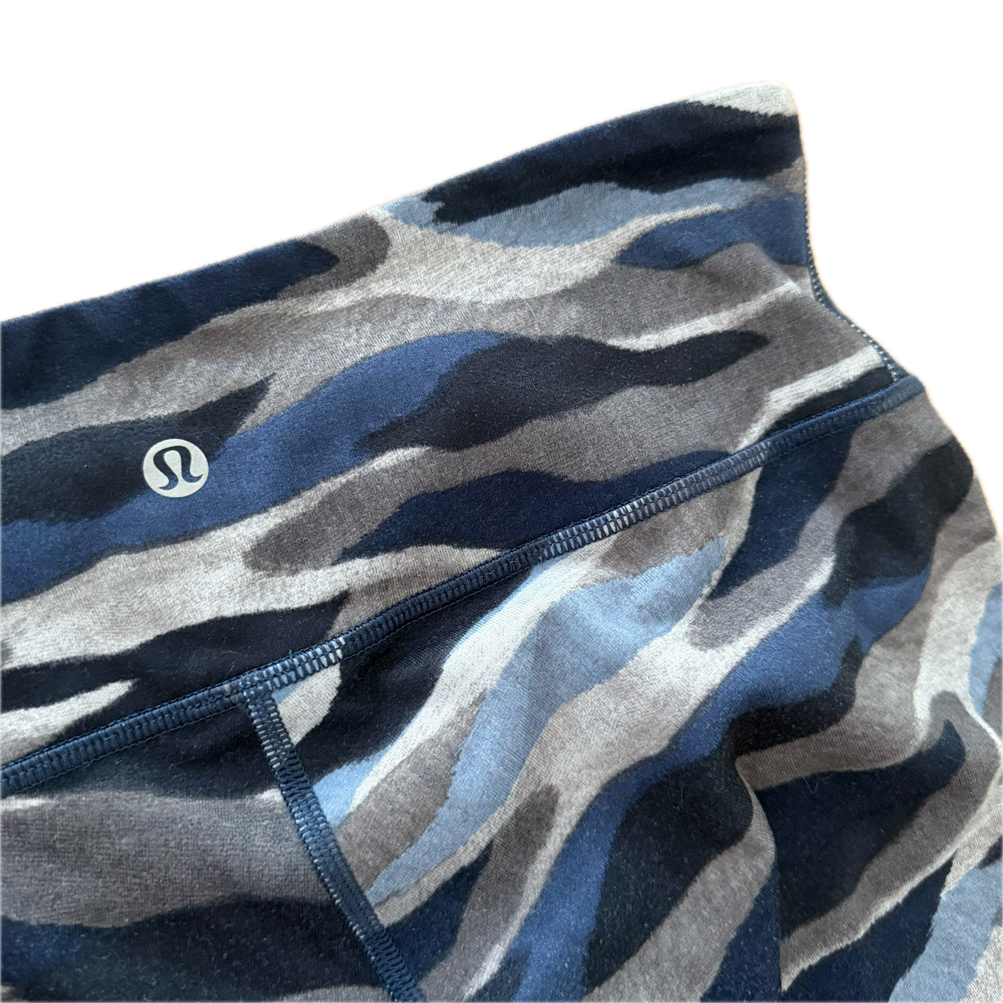 Legging 29" Lululemon talla 6 camo azules tela Luxtreme™
