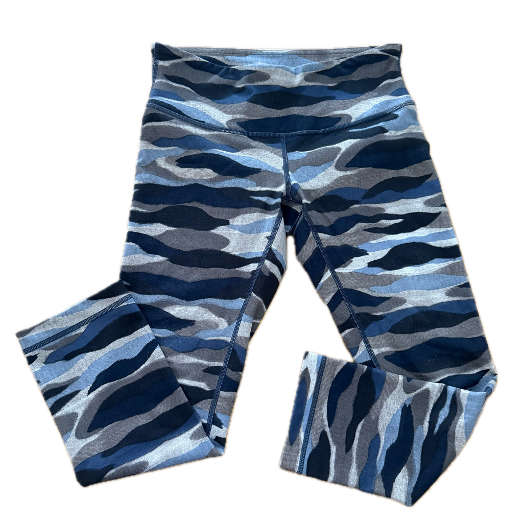 Legging talla 6 print azules y gris