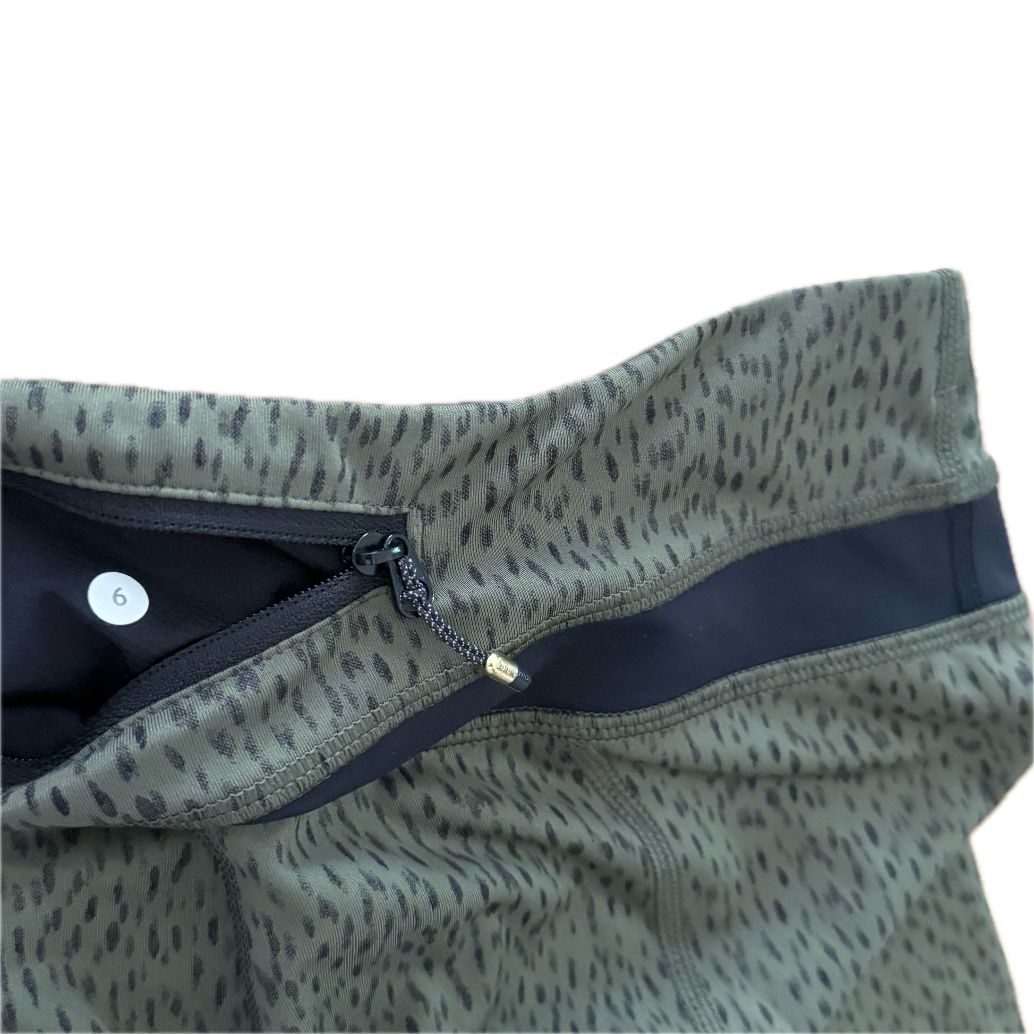 Legging 29" Lululemon talla 6 print verde tela Luxtreme™