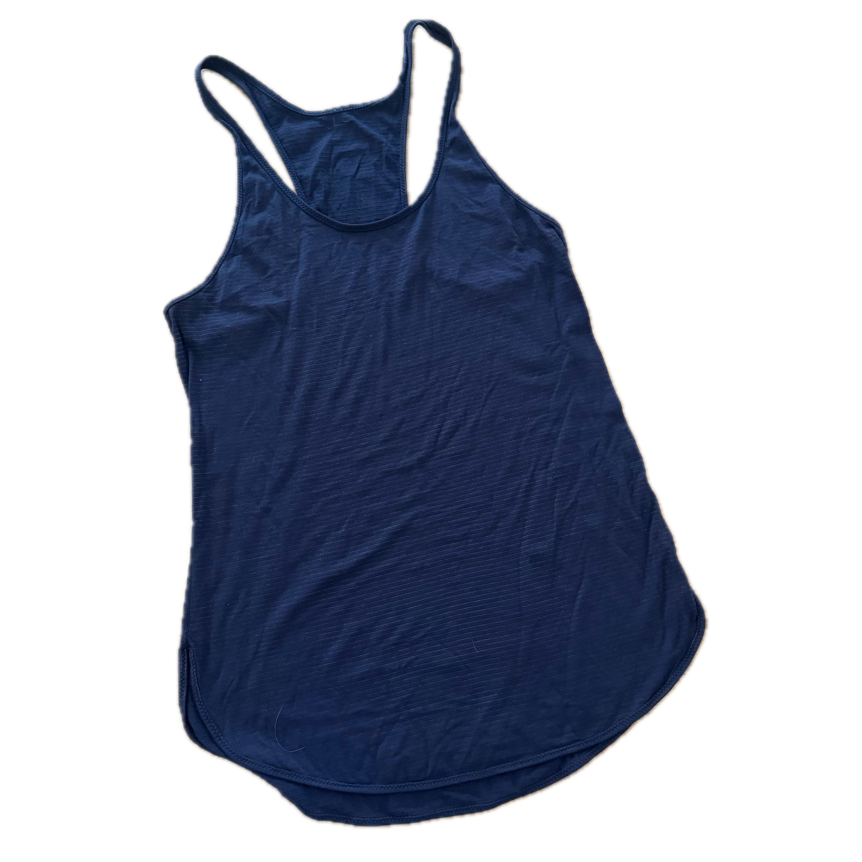 Tank Lululemon talla 6 azul rayitas tela Nulu™
