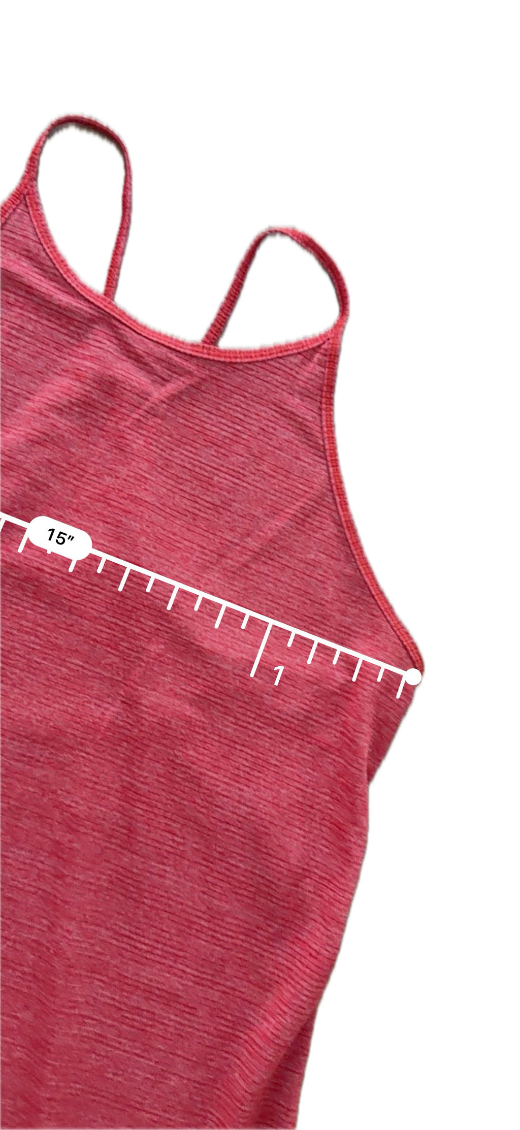 Tank talla 6-8 roja jaspeada