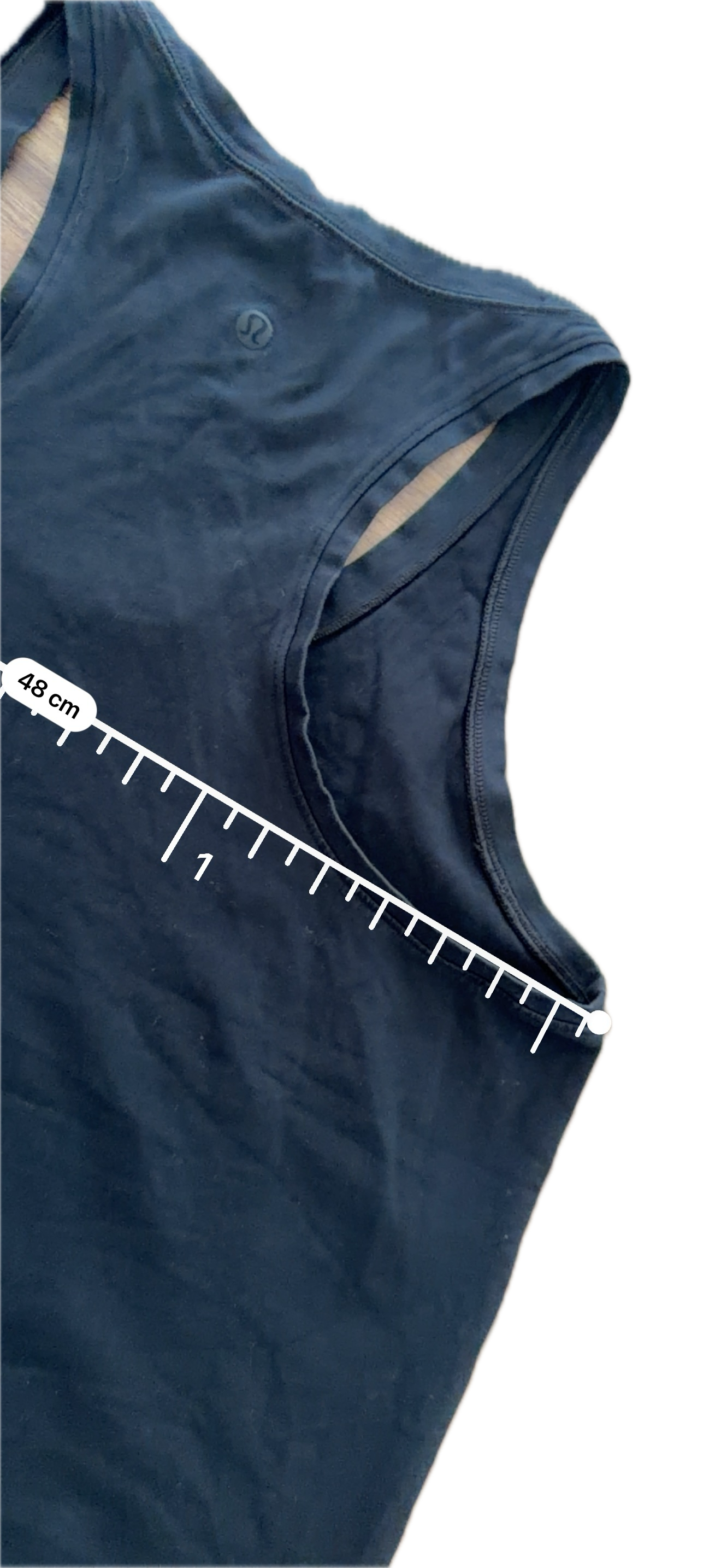 Tank Lululemon talla 10 negro tela Vitasea™