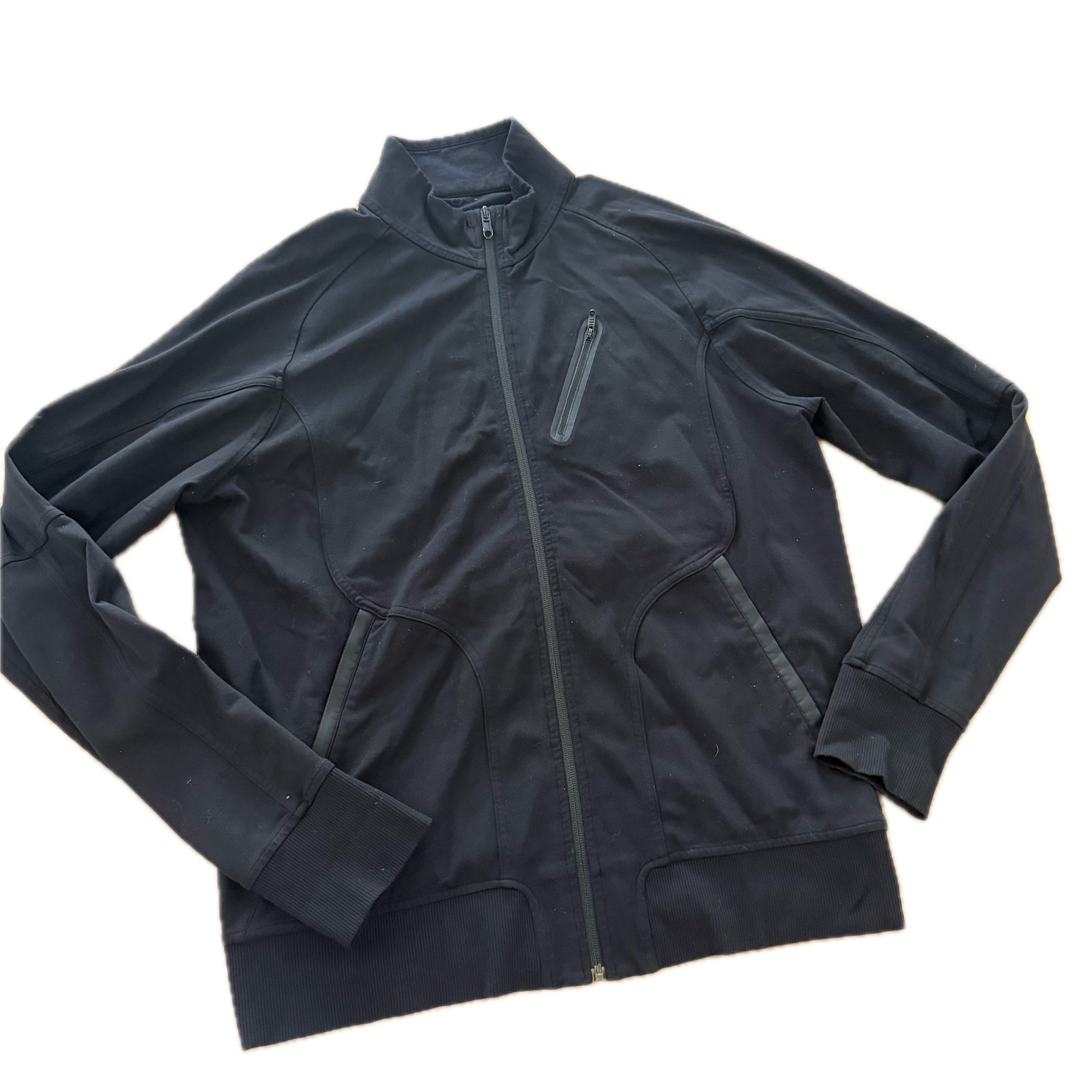 Jacket Lululemon talla 12-16 negro tela Nulu™