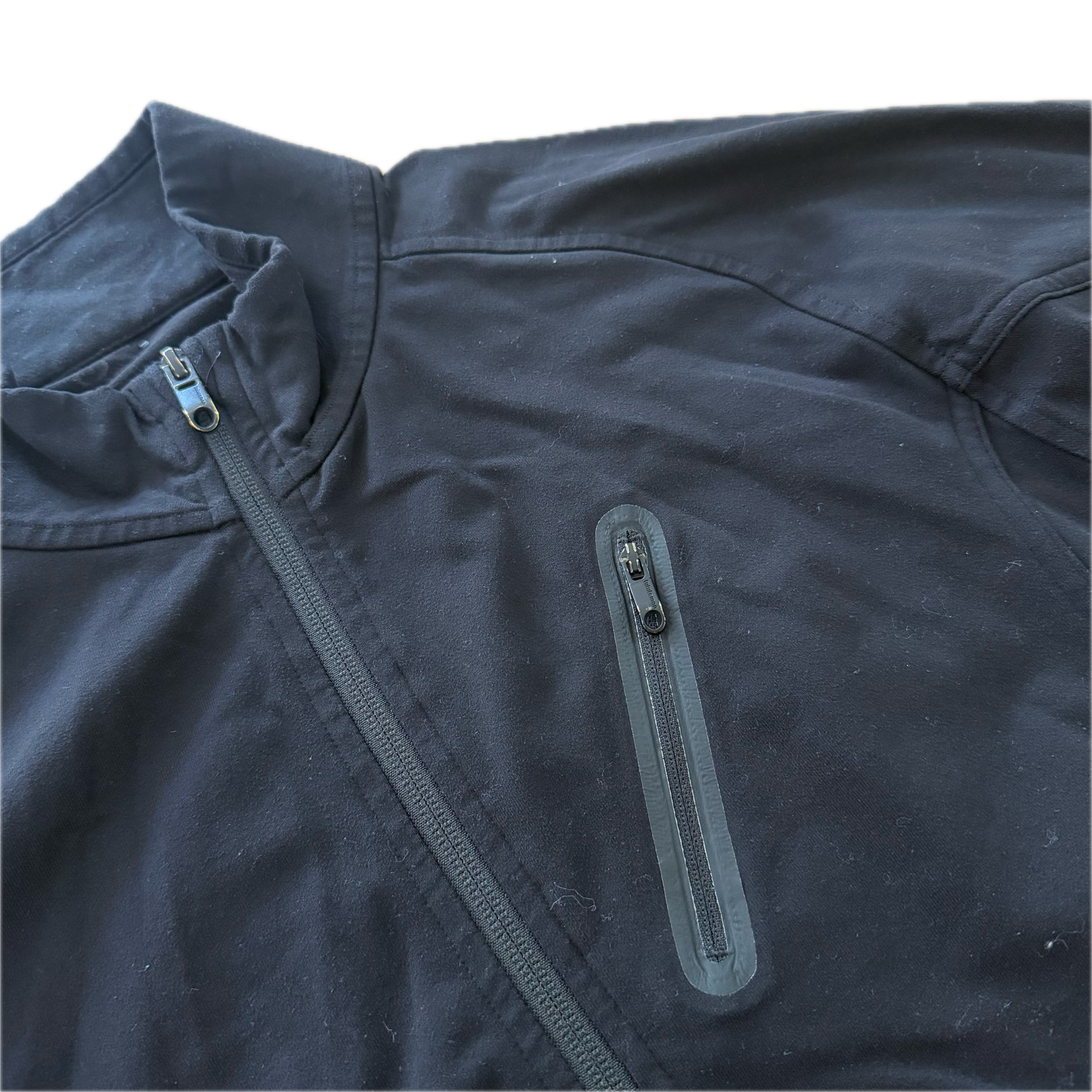 Jacket Lululemon talla 12-16 negro tela Nulu™