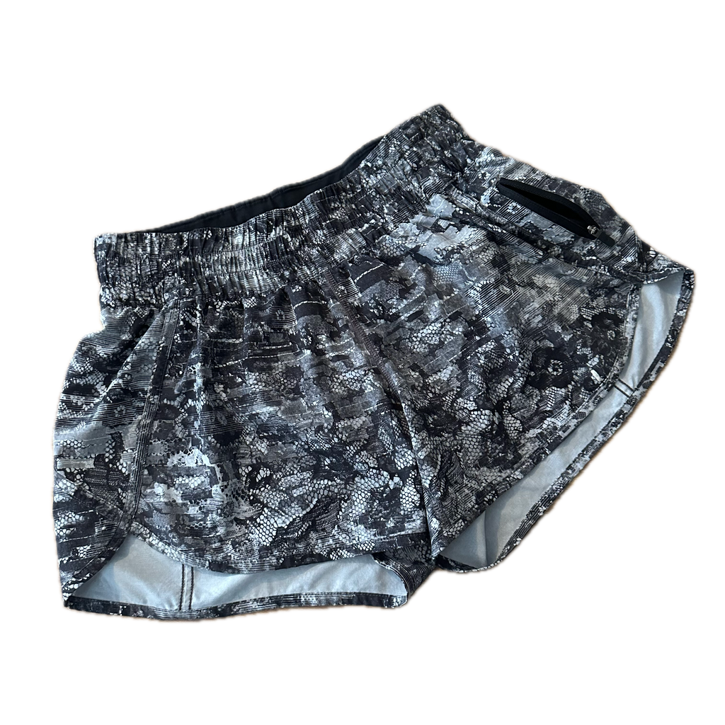 Short Lululemon talla M print blanco/negro