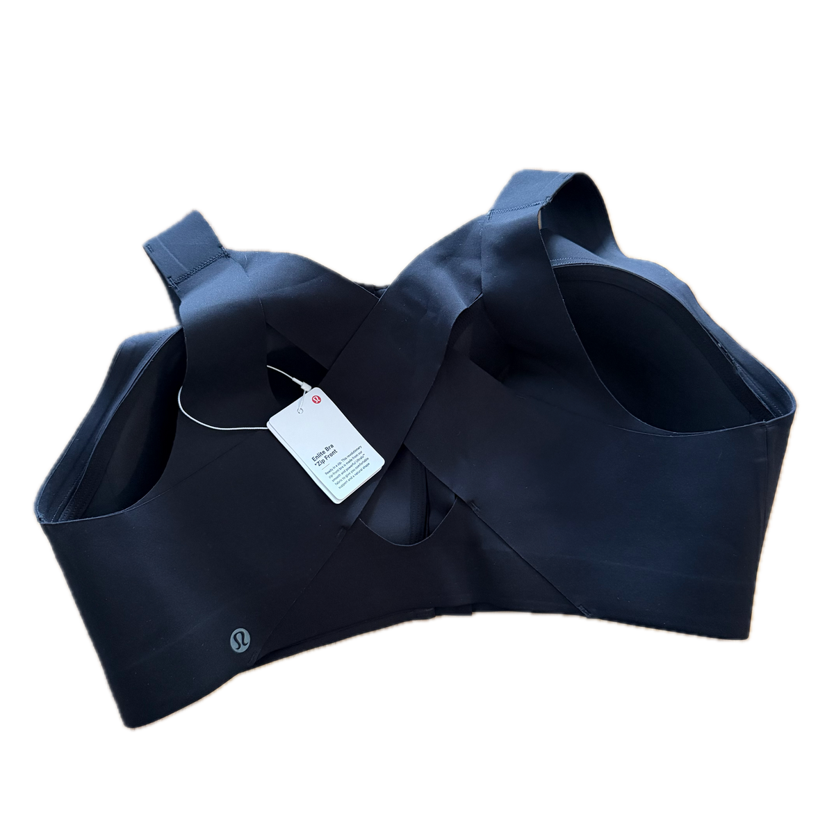 Top cruzado 38DD alto soporte negro