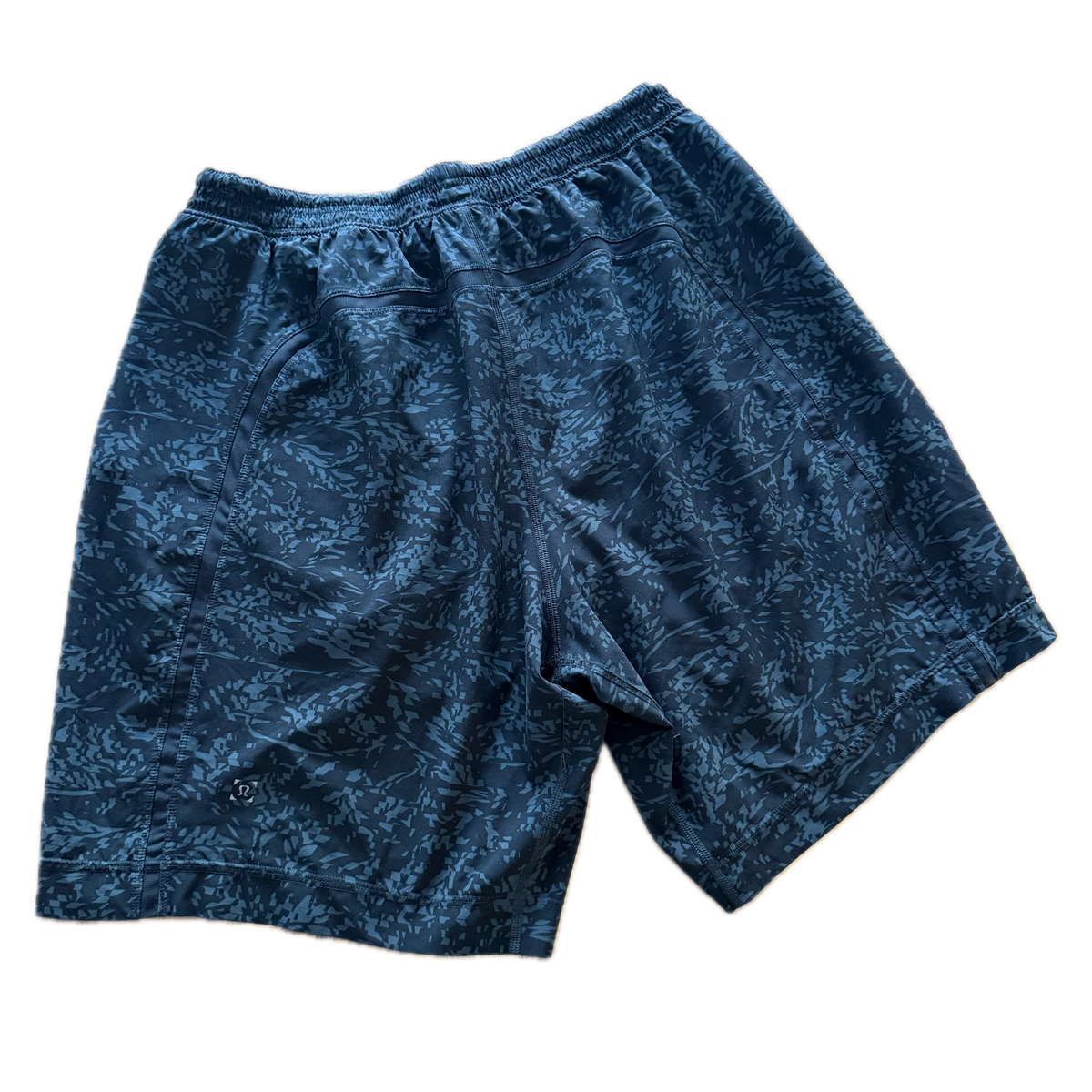 Short talla L print negro y gris para hombre