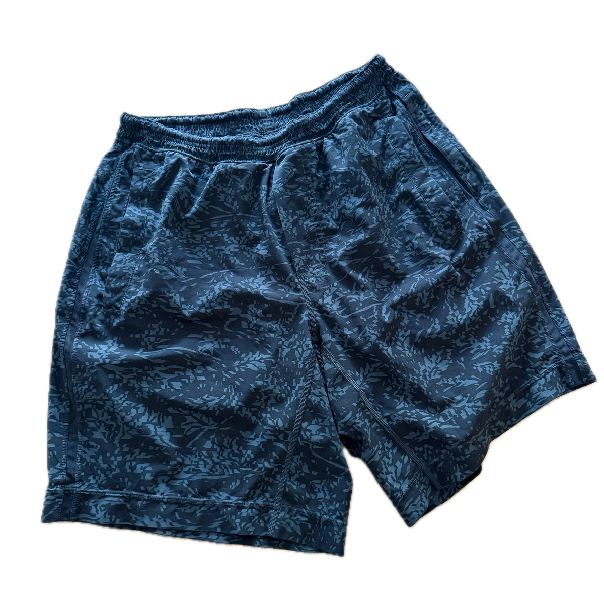 Short talla L print negro y gris para hombre