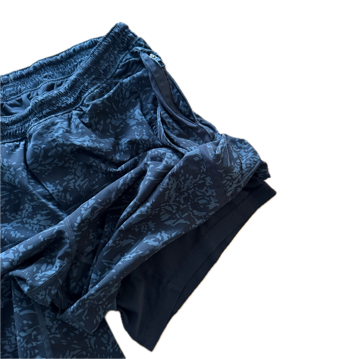 Short talla L print negro y gris para hombre