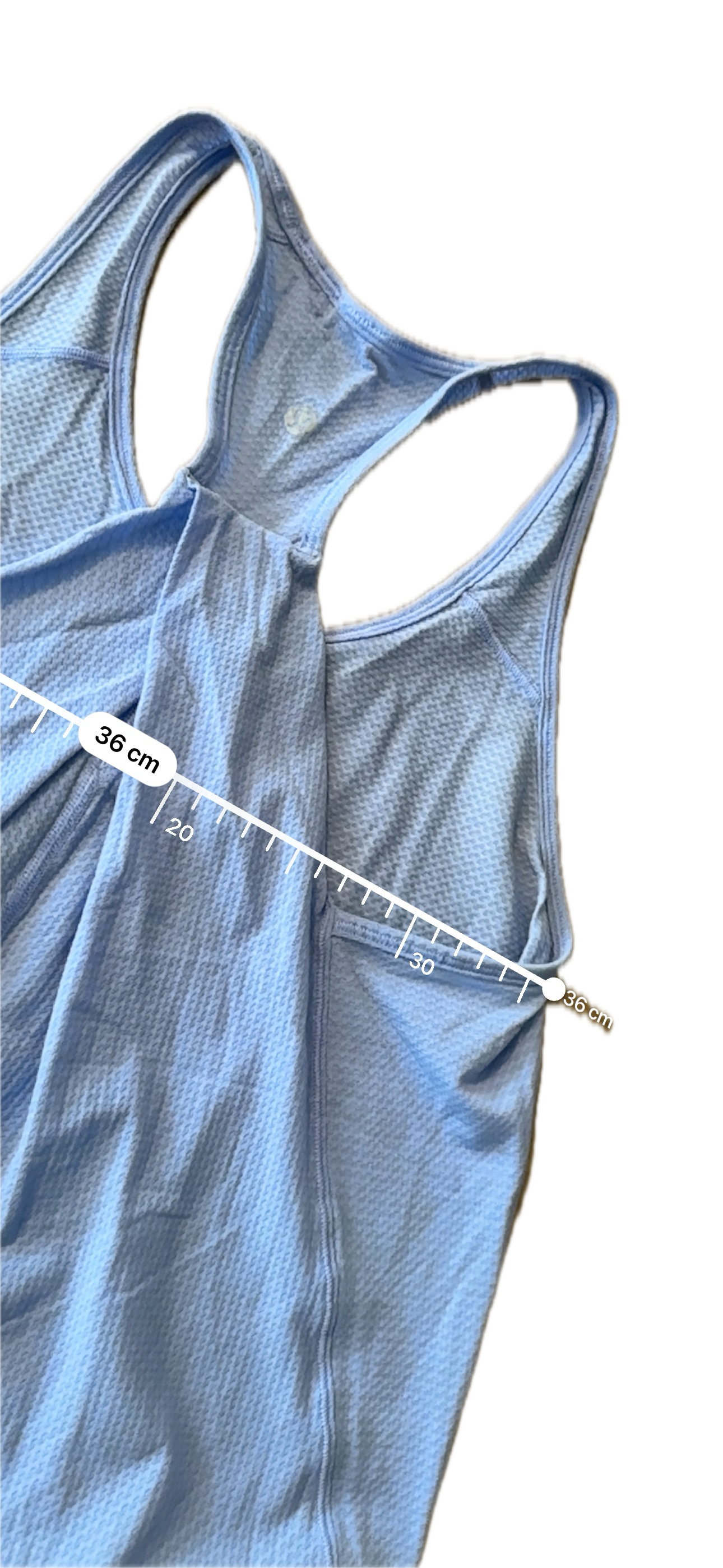 Tank Lululemon talla M azulita holgada