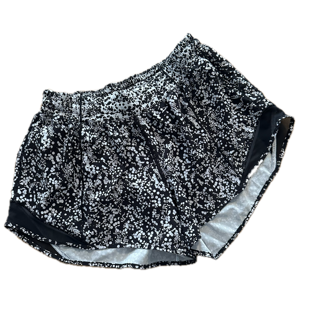 Short Lululemon talla L print blanco/negro