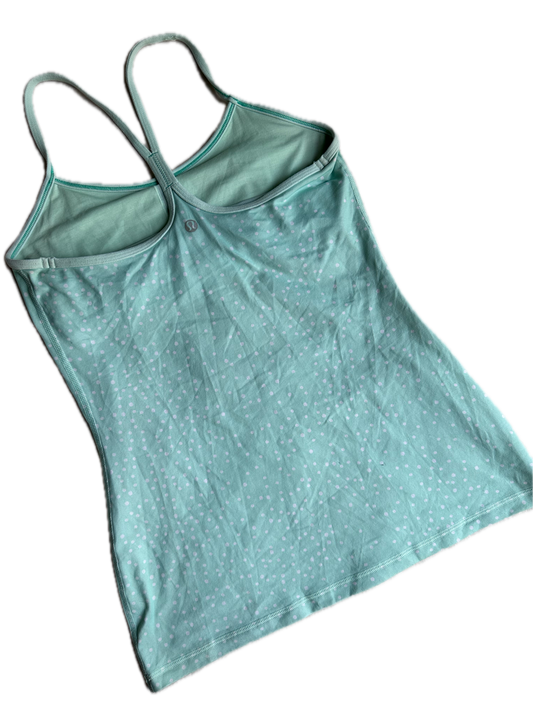 Tank 6 Lululemon verde/puntitos blancos
