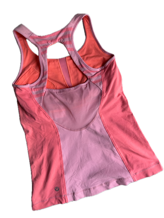 Tank top 4 Lululemon rosa rayas