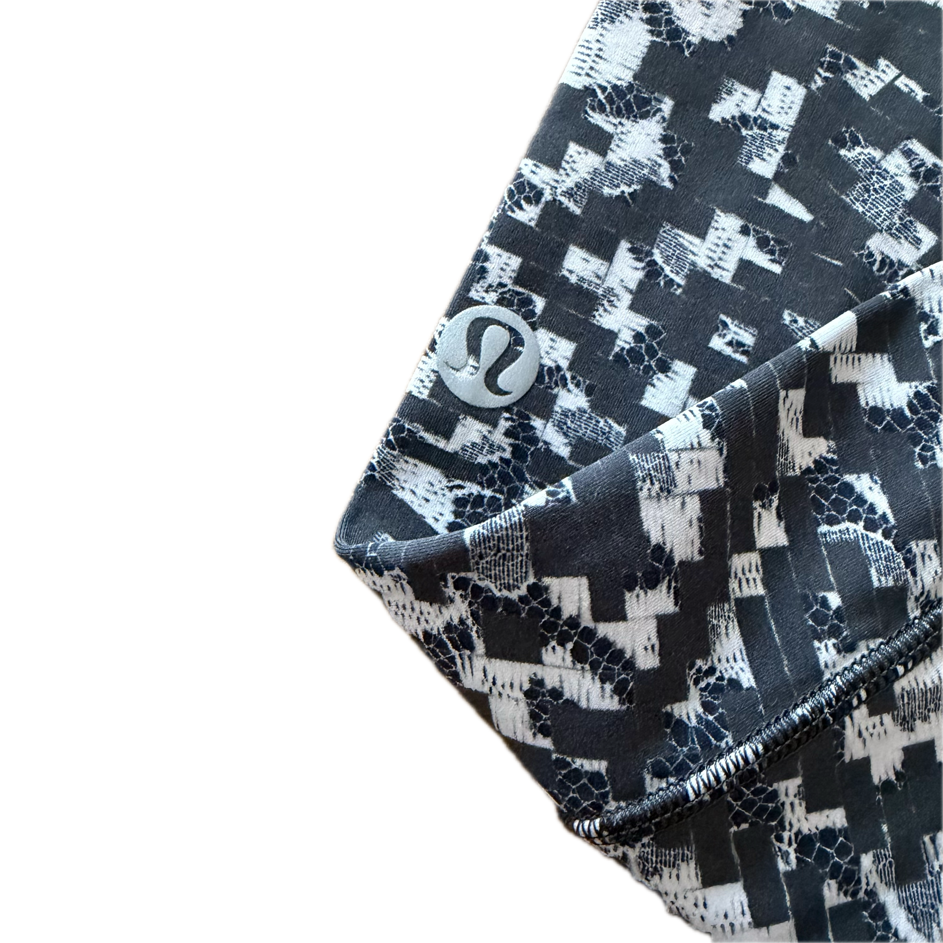 Legging Lululemon talla 2 print negro/blanco tela Luxtreme™