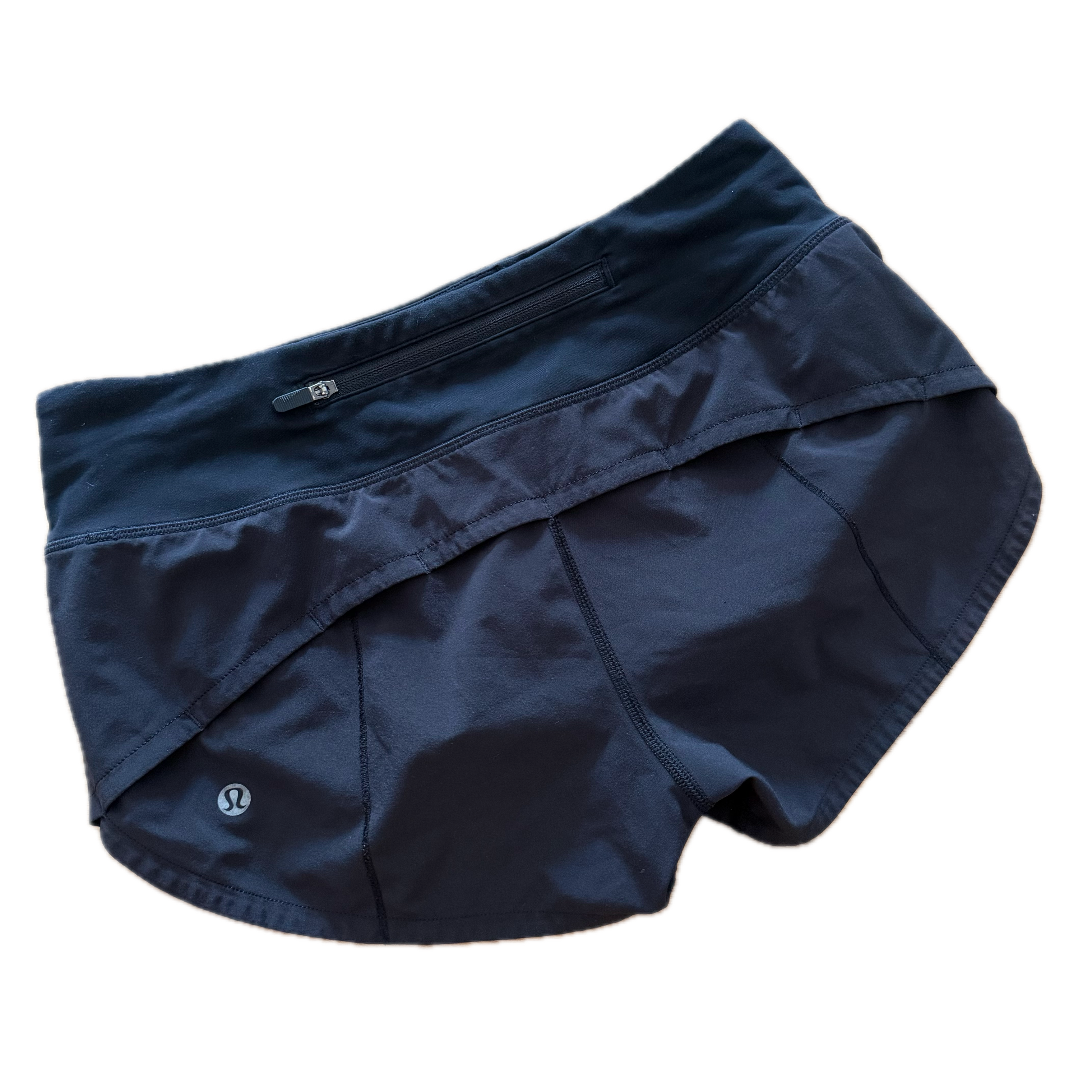 Short Lululemon talla 2 negro tela Nulux™