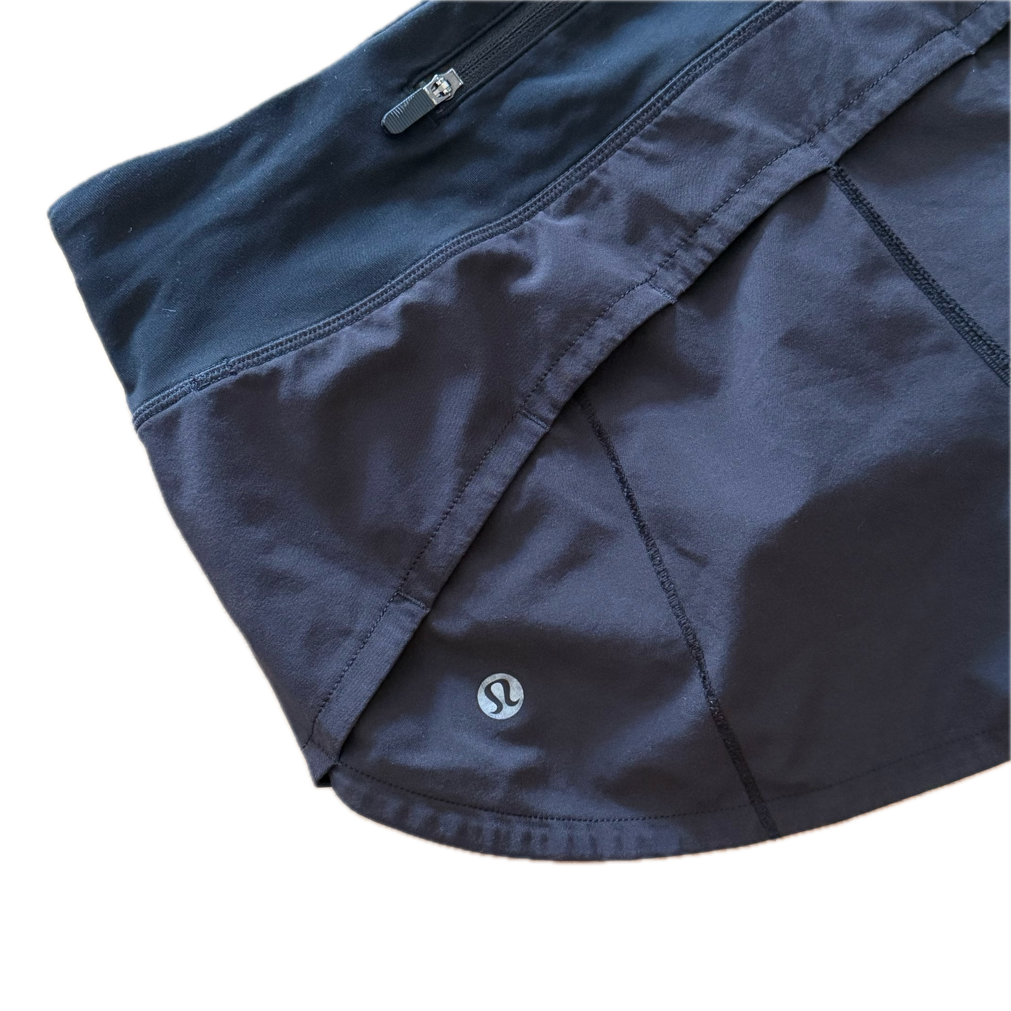 Short Lululemon talla 2 negro tela Nulux™