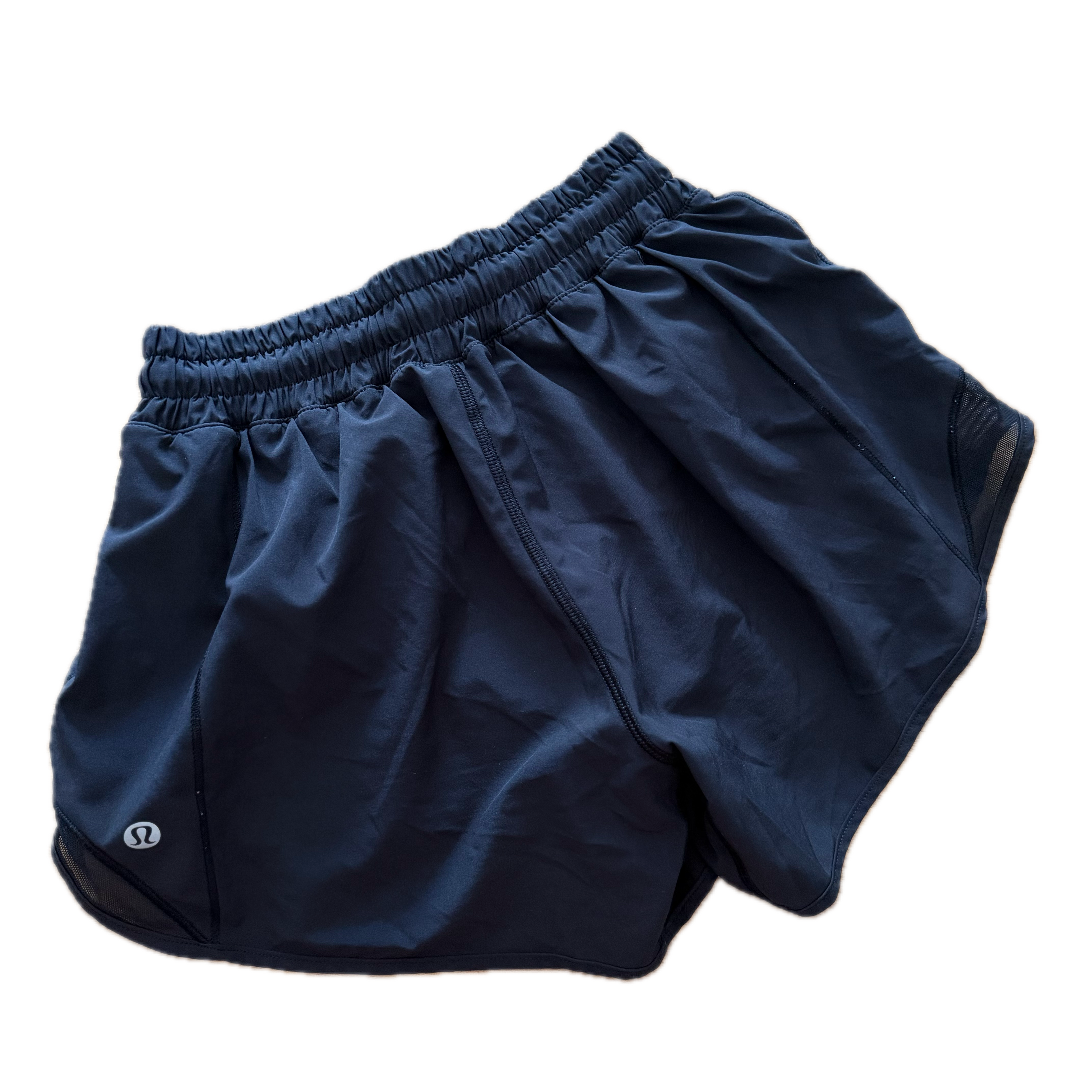 Short Lululemon talla 2 negro con resorte tela Nulux™