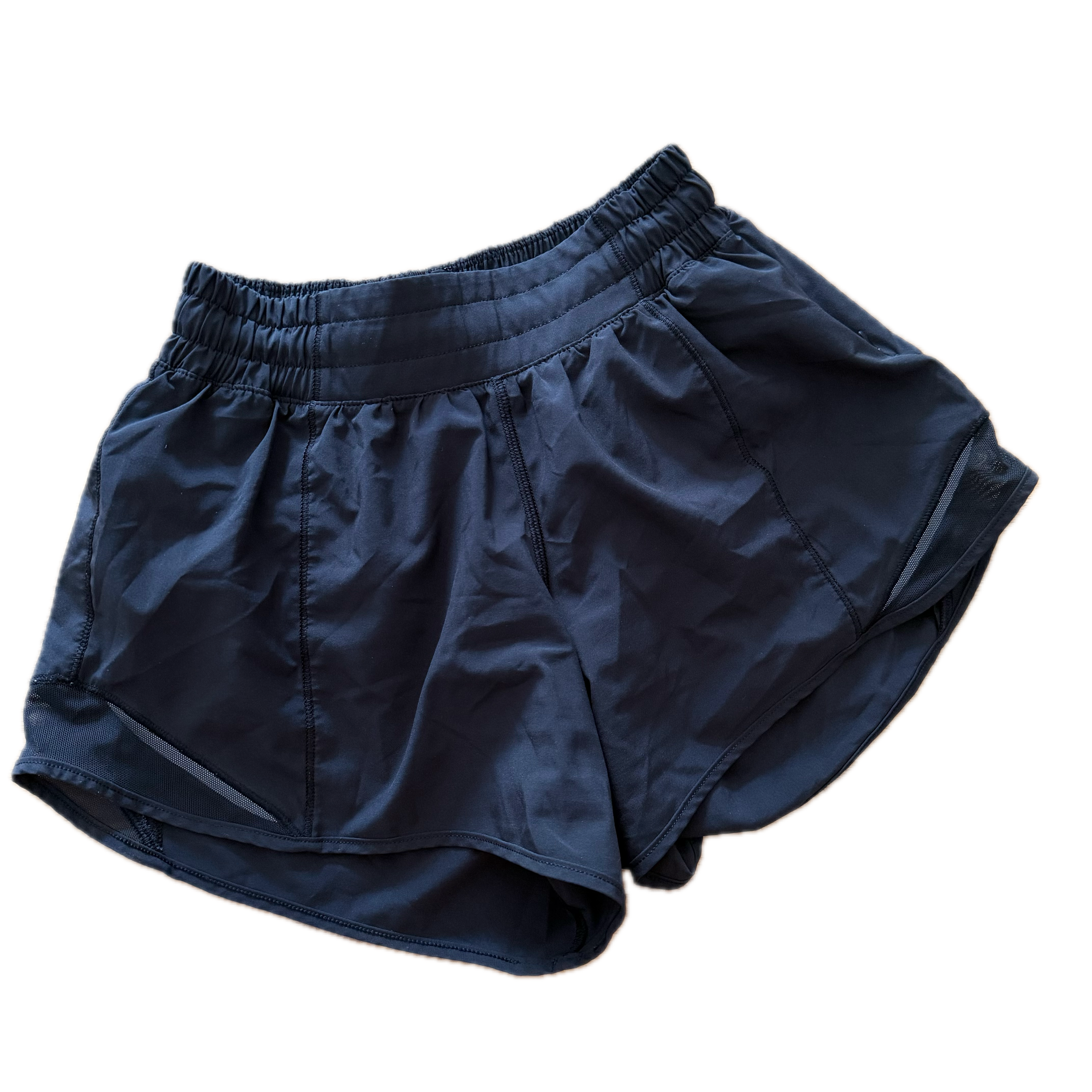 Short Lululemon talla 2 negro con resorte tela Nulux™
