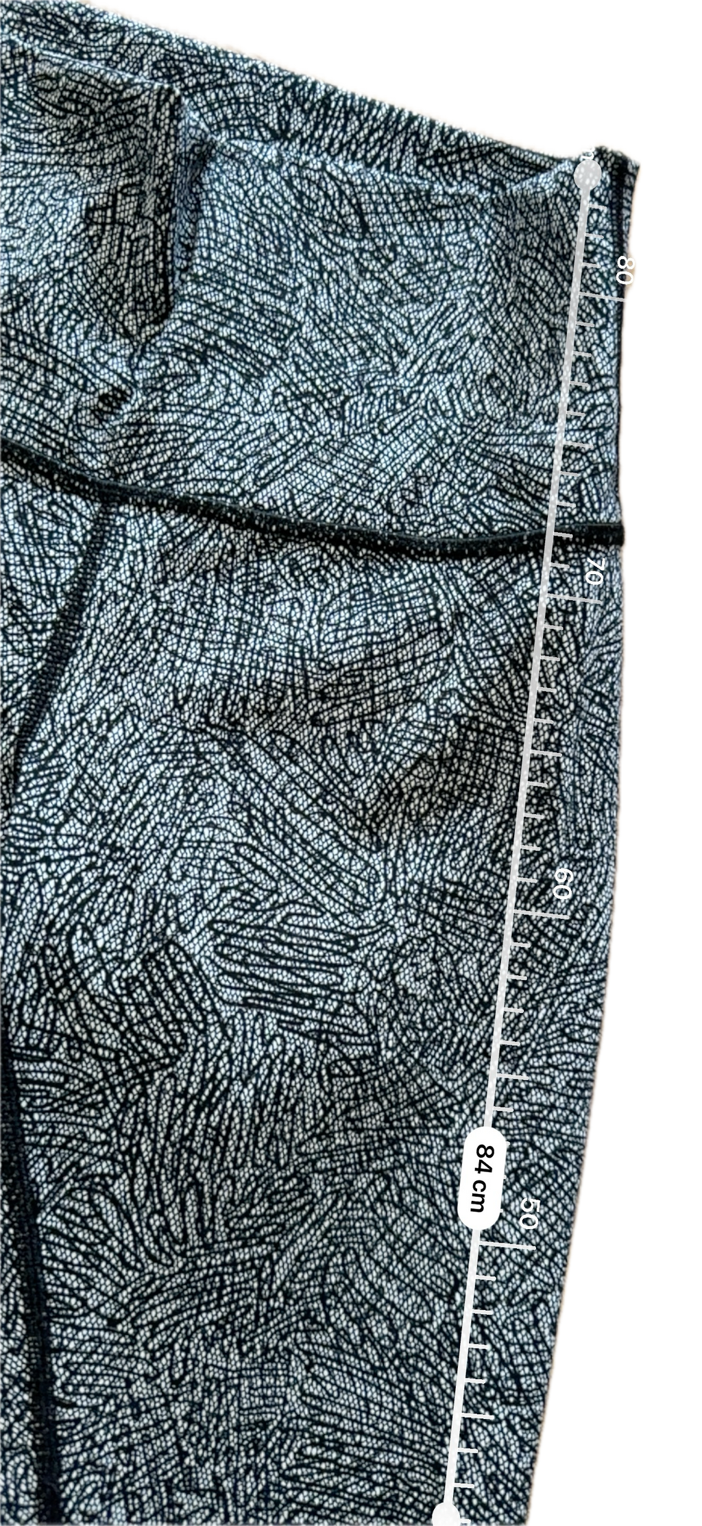 Legging talla 4 print negro y blanco