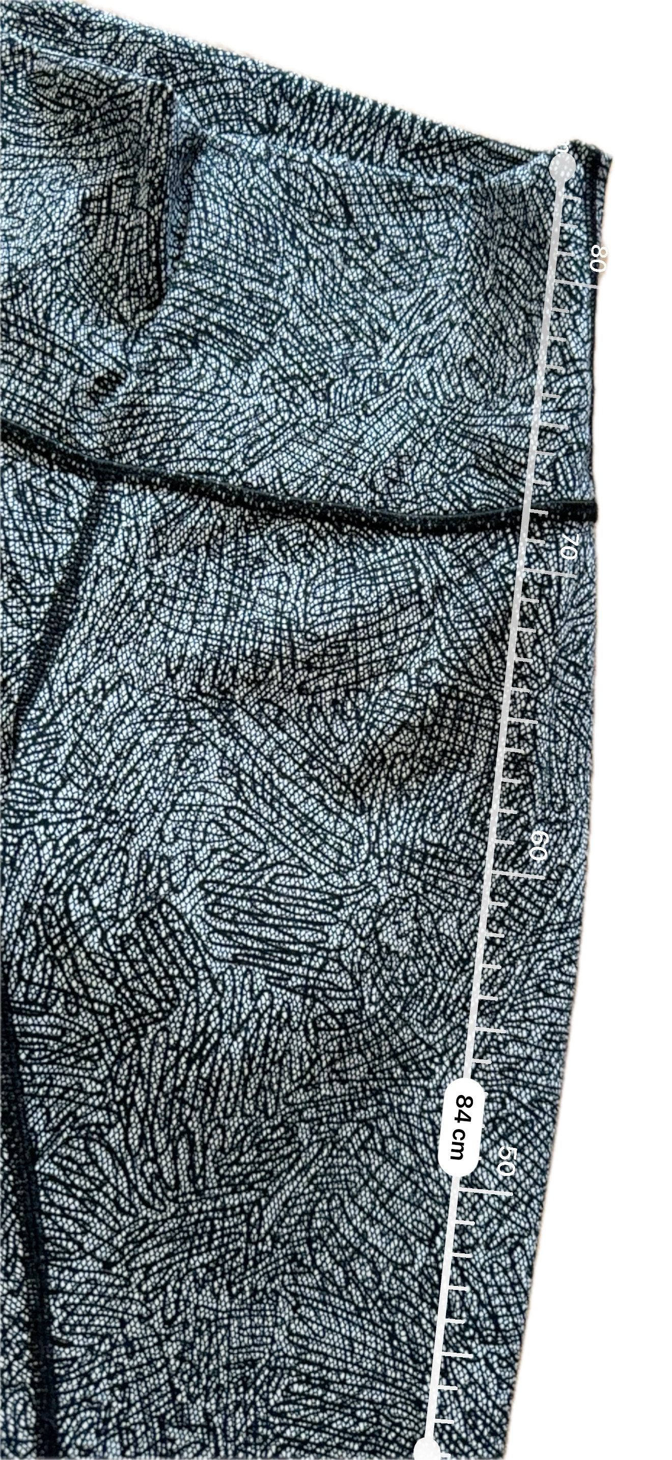 Legging talla 4 print negro y blanco